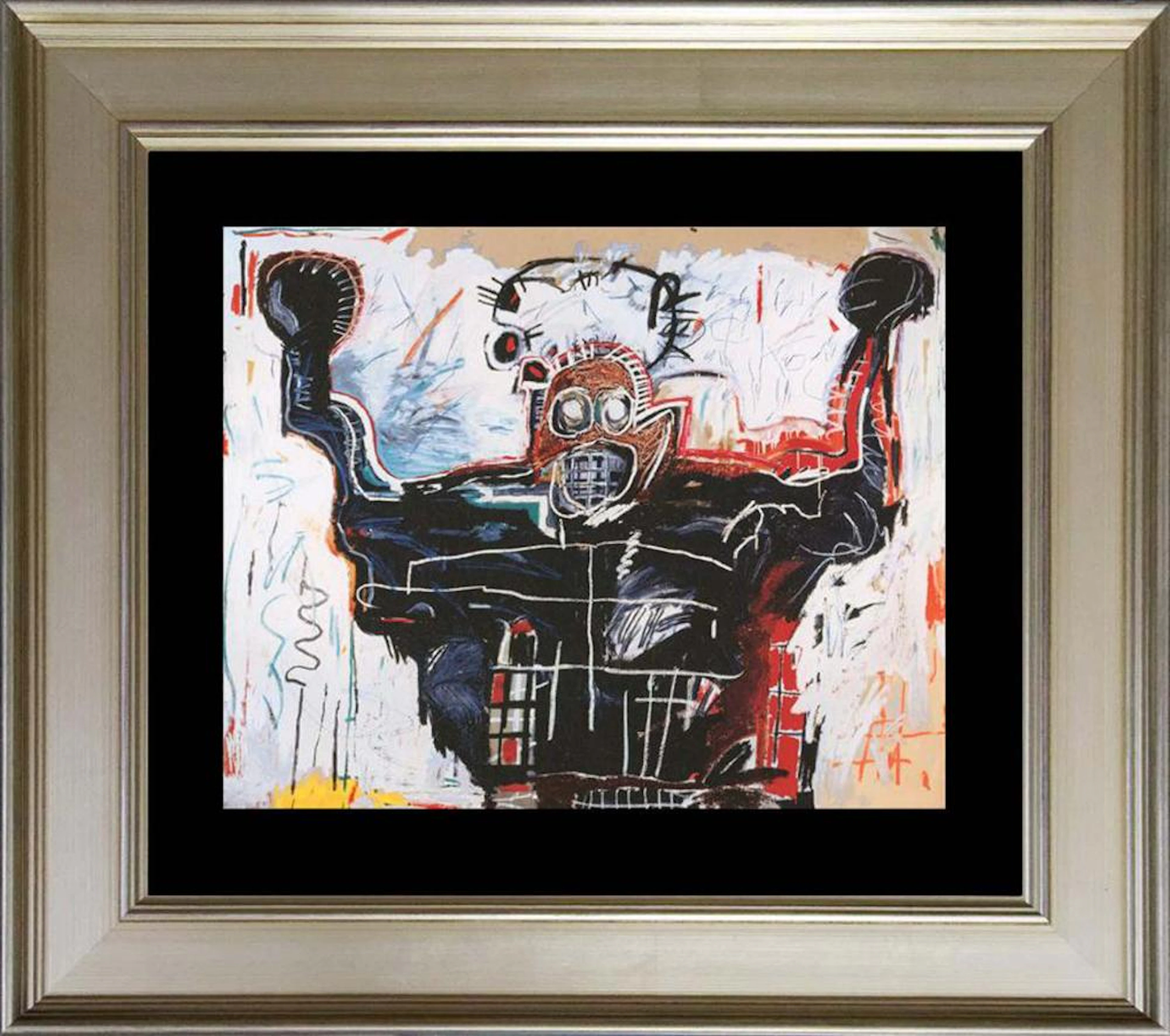 Jean Michel Basquiat Color Plate Lithograph from 1982