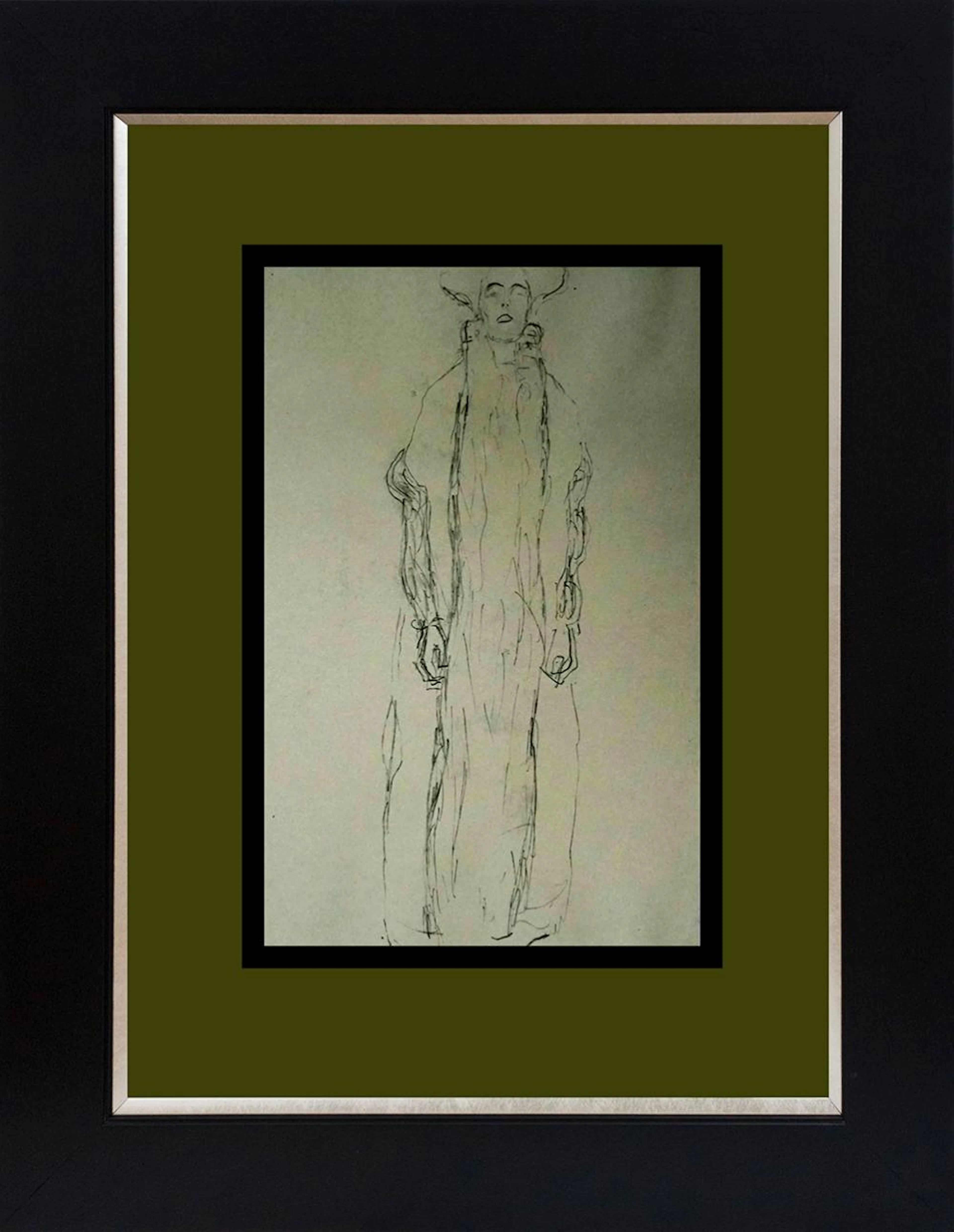 Gustav Klimt lithograph from 1967