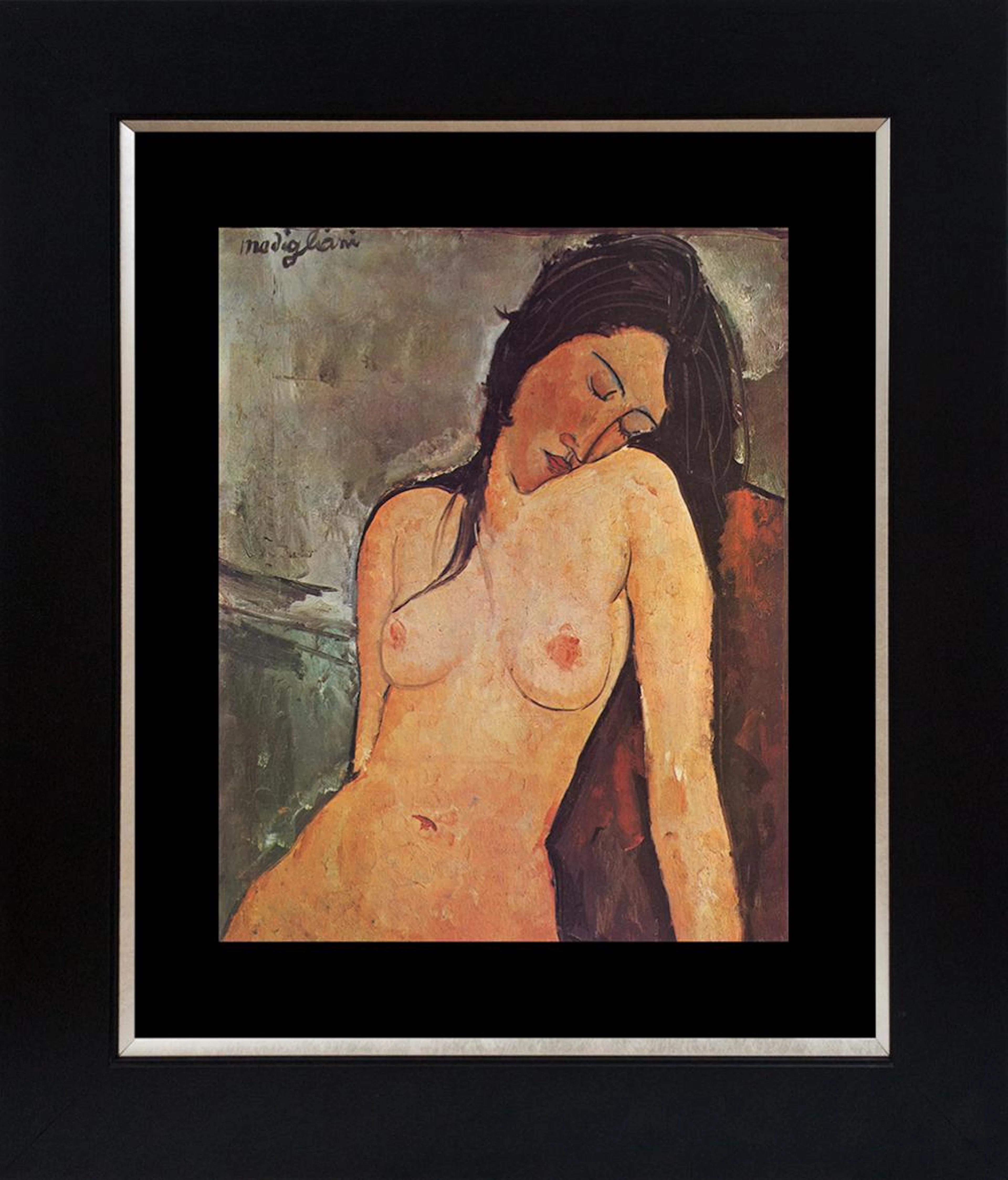 Modigliani Color plate lithograph from 1965