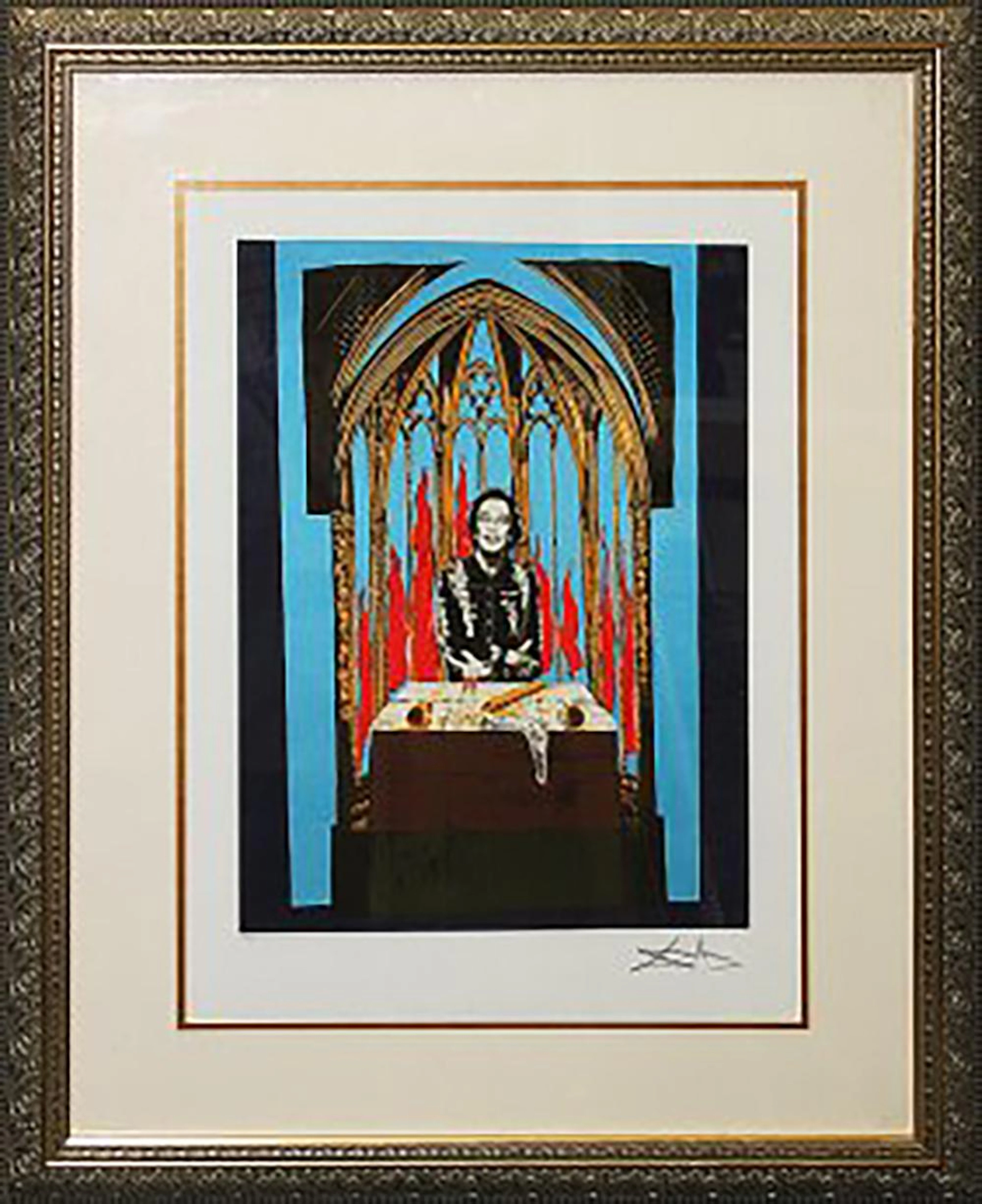 Salvador Dali lithograph limited edition Inferno 1978 Magician.