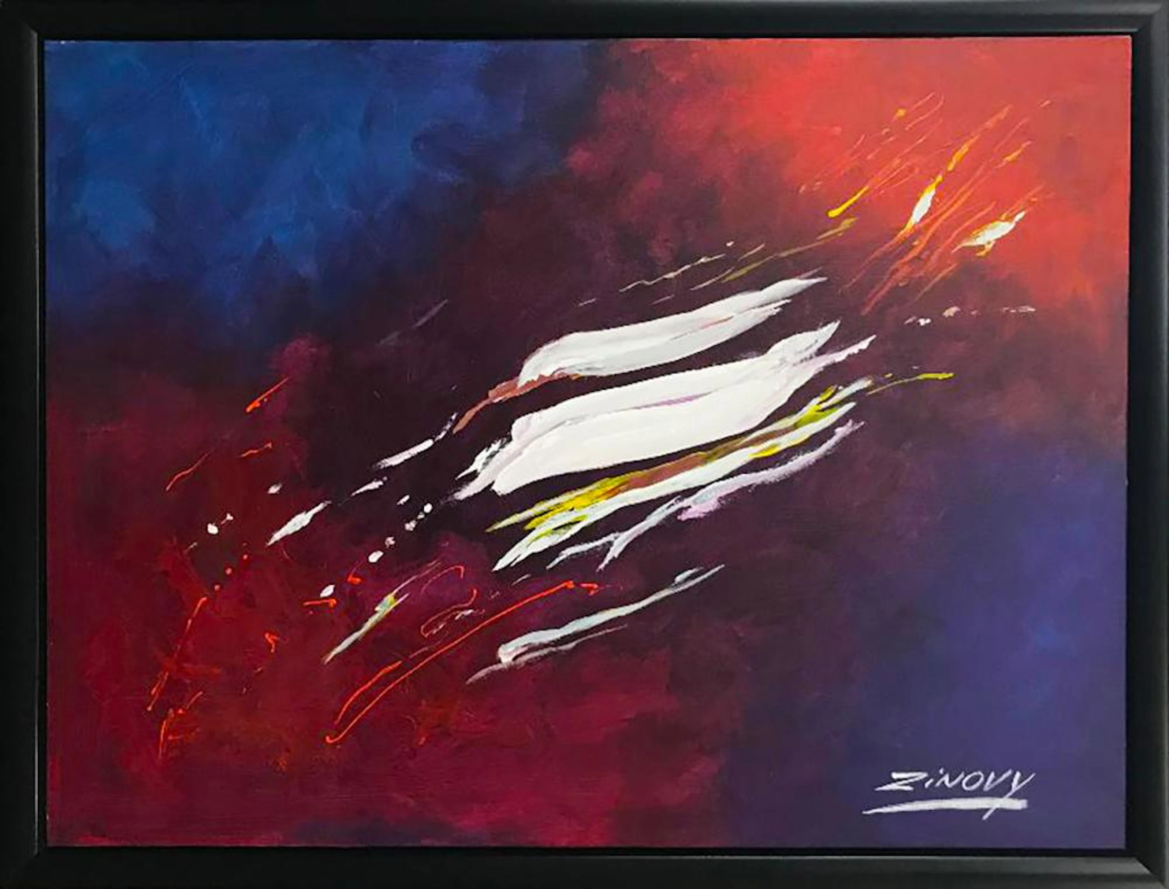 Zinovy Shersher original abstract on canvas Splash