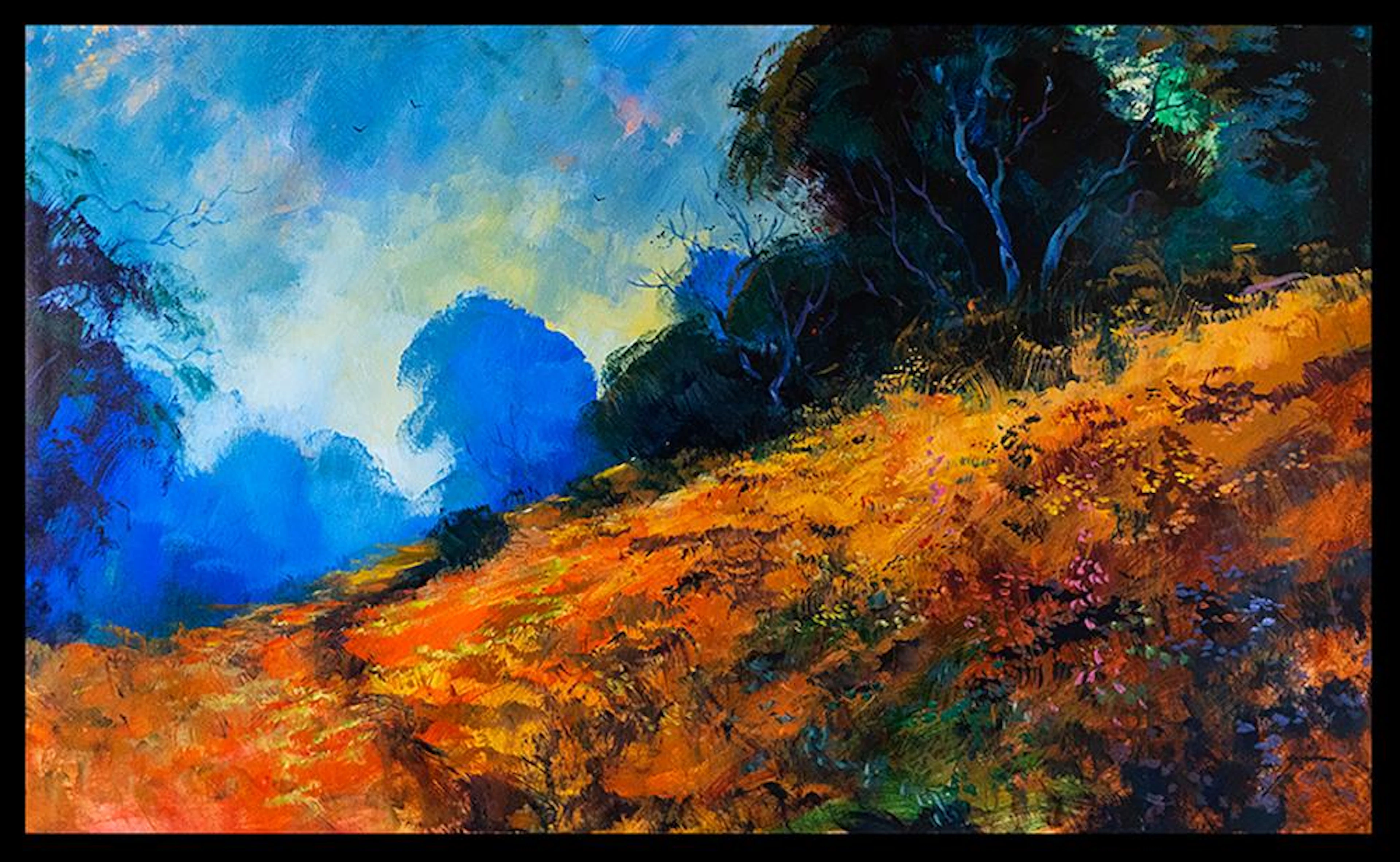 Michael Schofield original on canvas 36x60. landscape