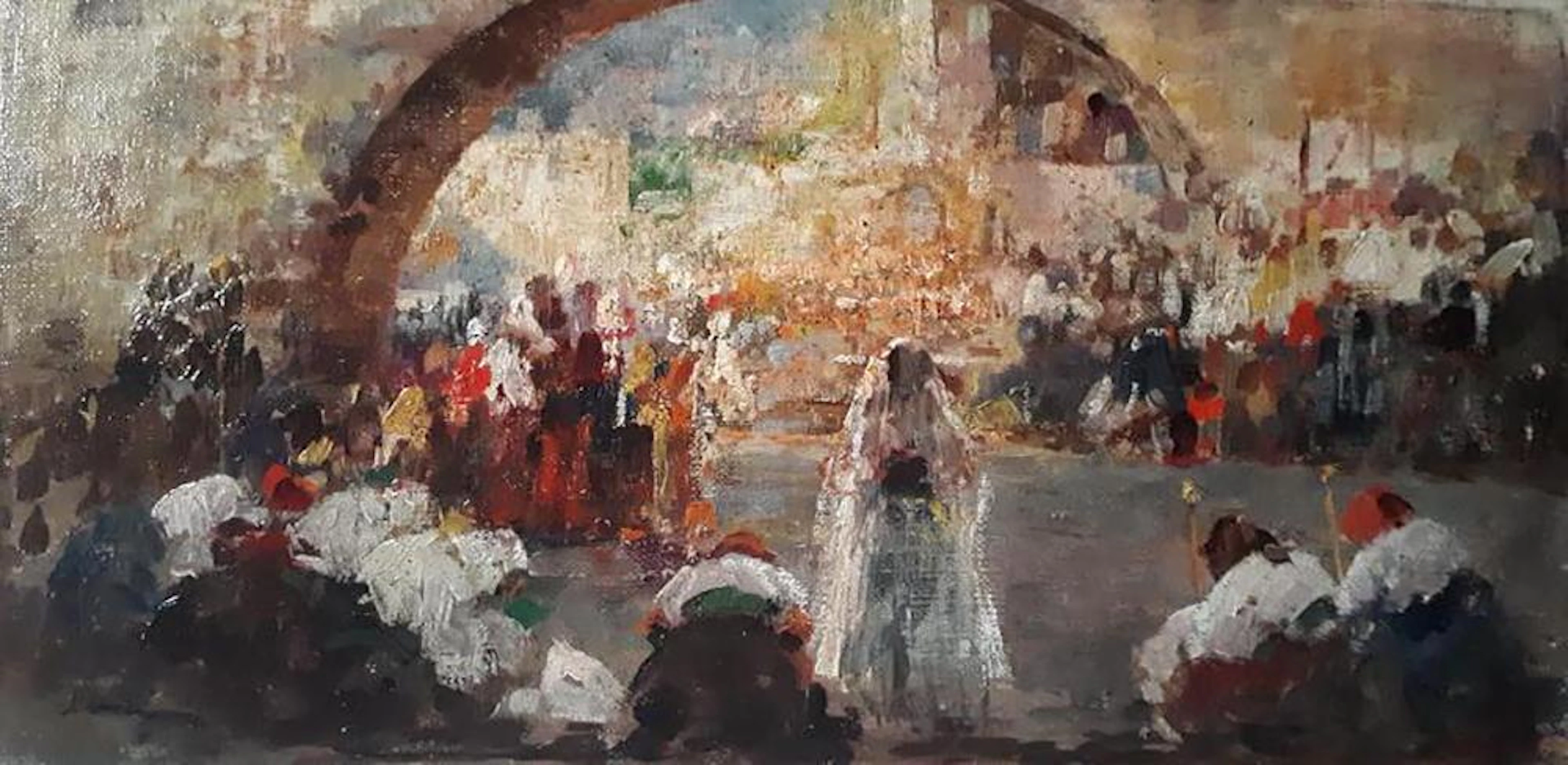 Joaquin Mir Trinxet original oil on canvas