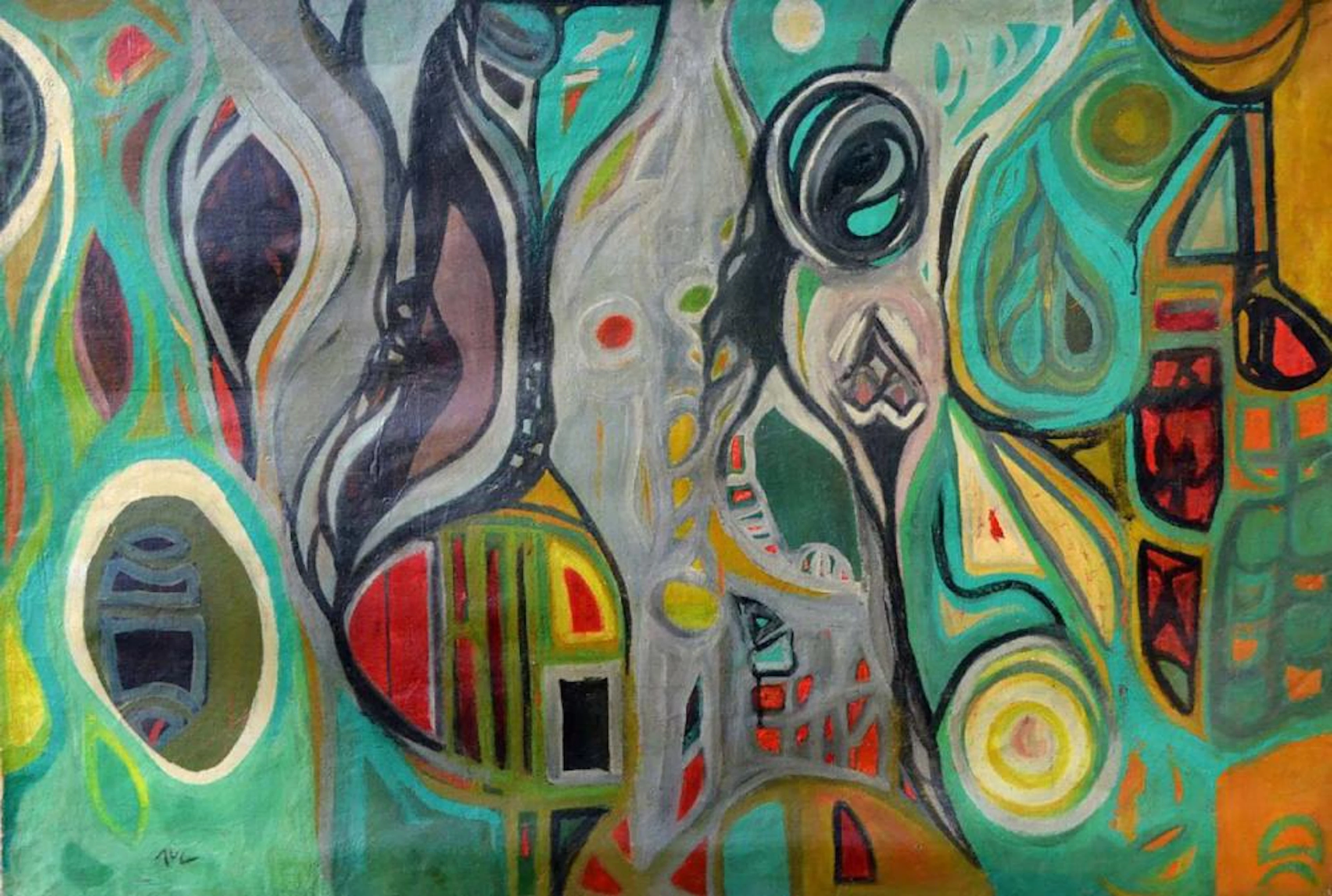 Bram van Velde Original Oil on canvas 79x117 cm Abstract