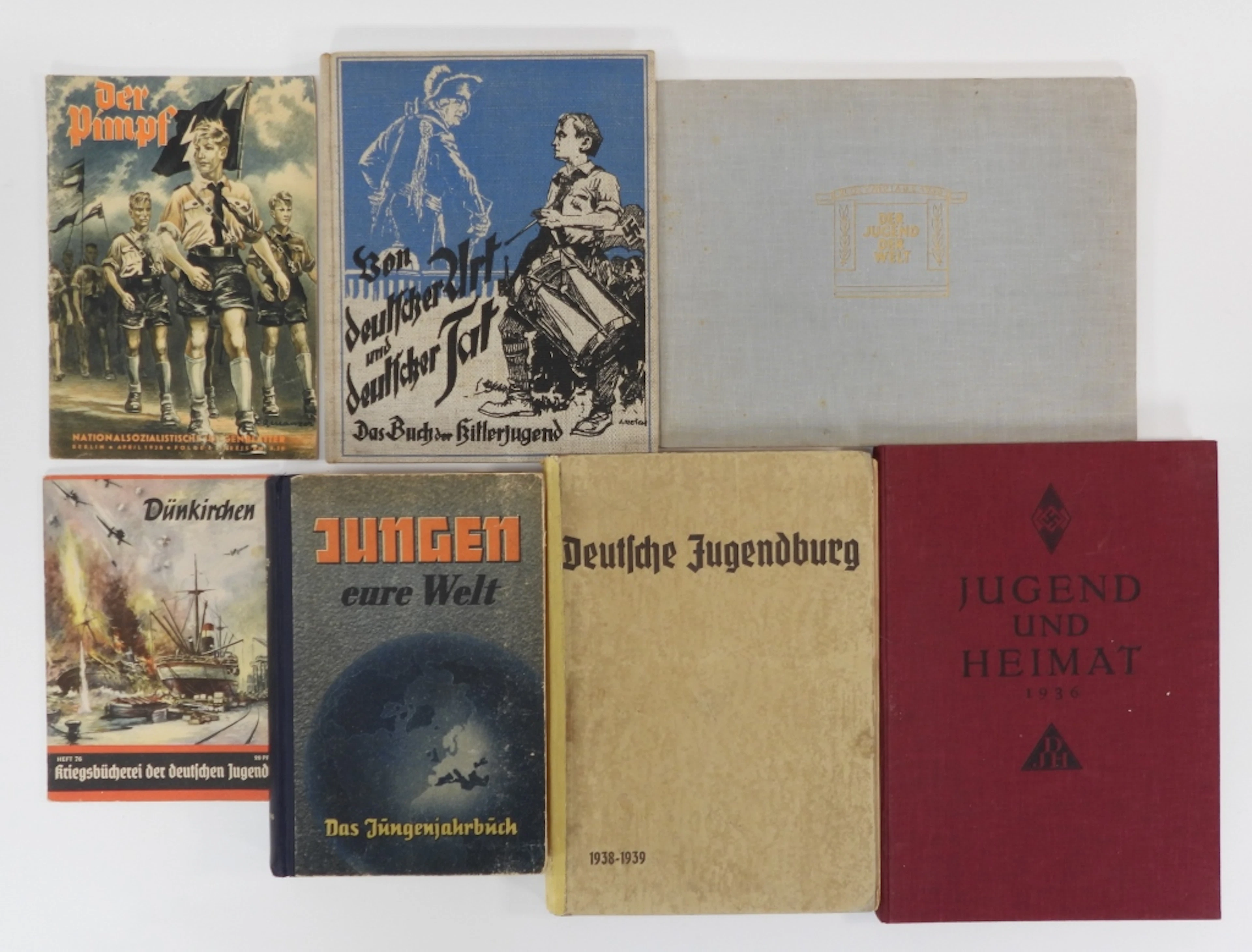 Group of WWII German Hitler Youth Publications