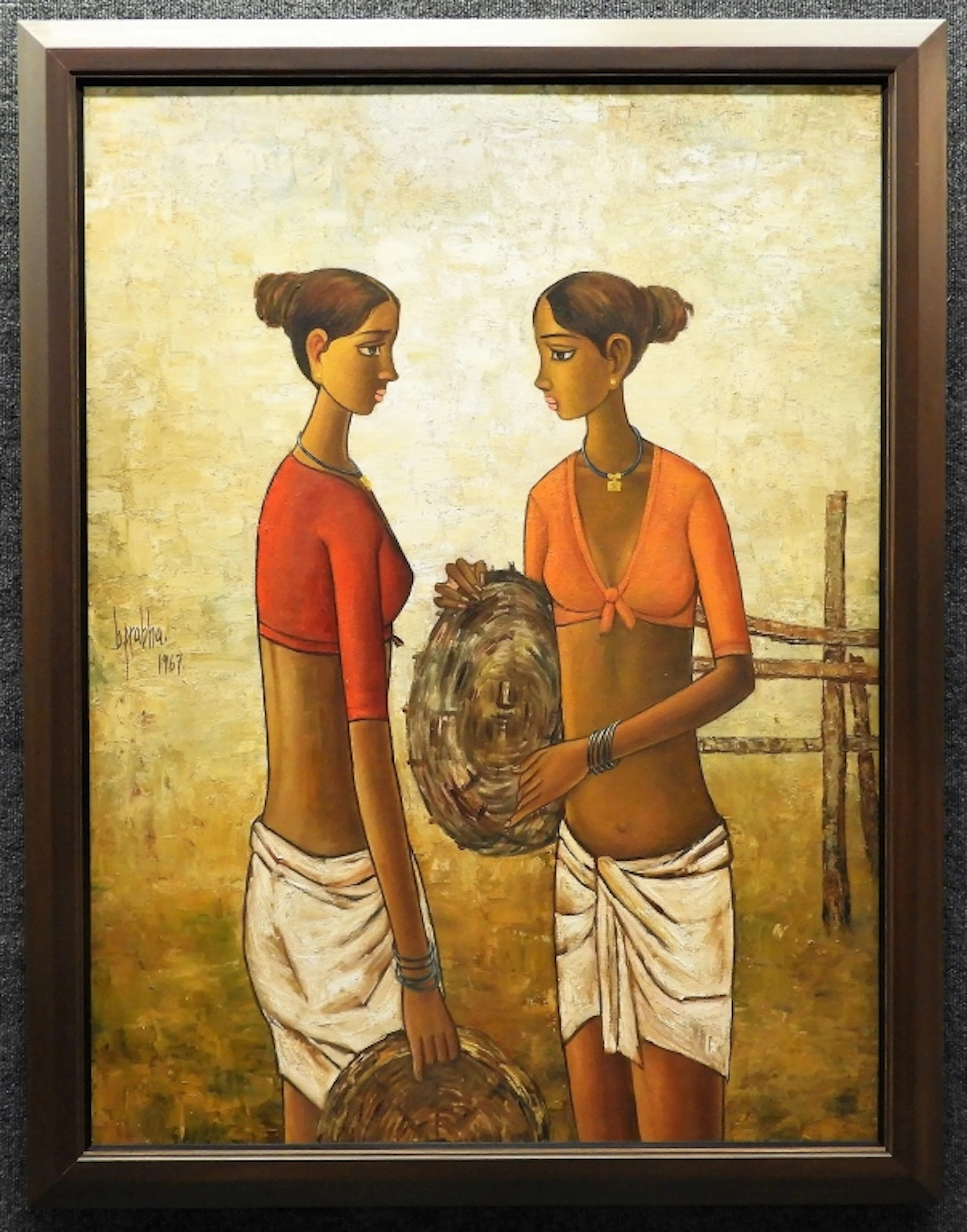 B. Prabha Fisher Women Painting - B. Prabha