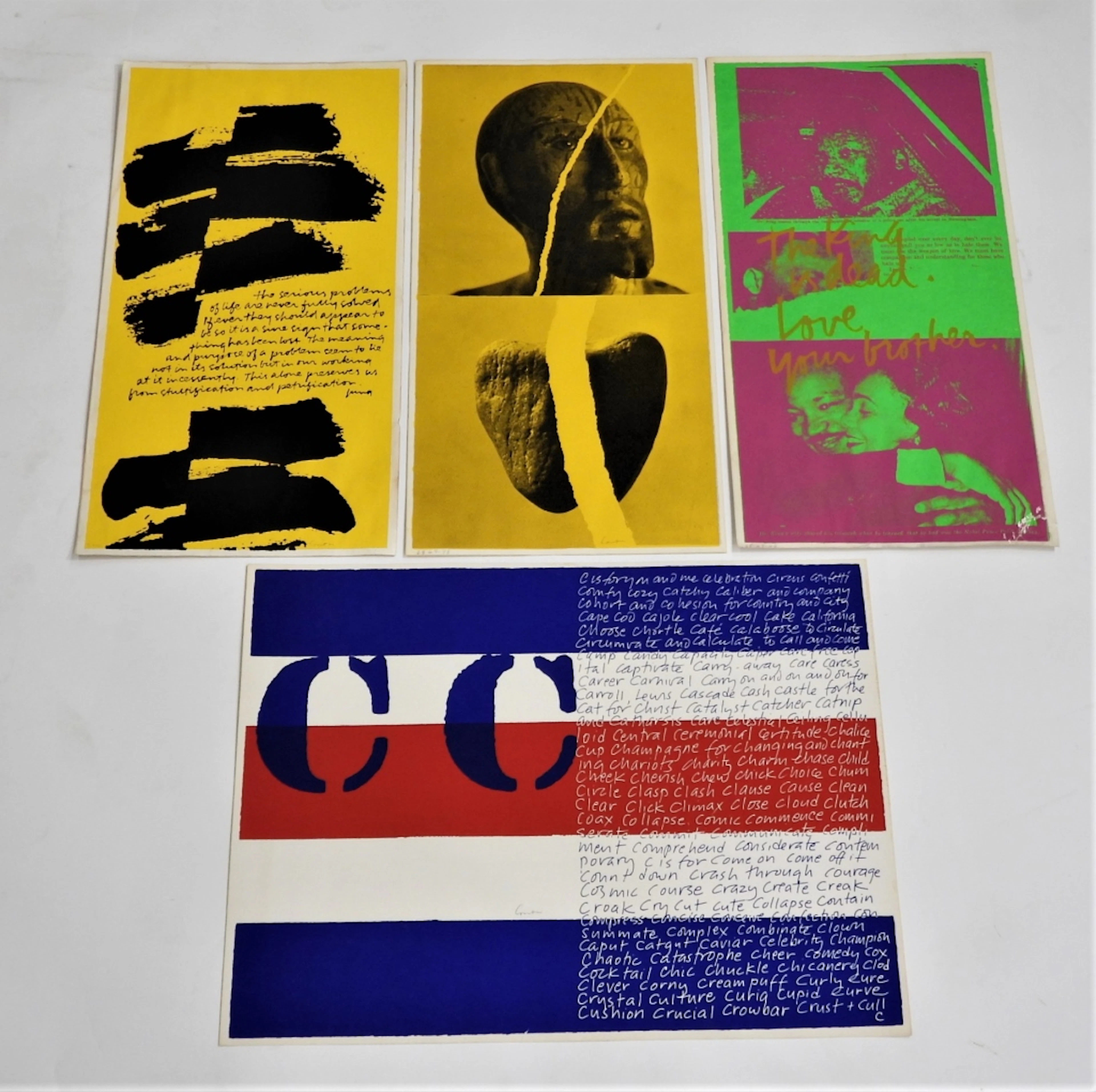4PC Sister Mary Corita Kent Serigraphs - Sister Mary Corita Kent