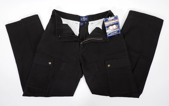 Vintage Wu-Wear Black Cotton Cargo Pants NOS