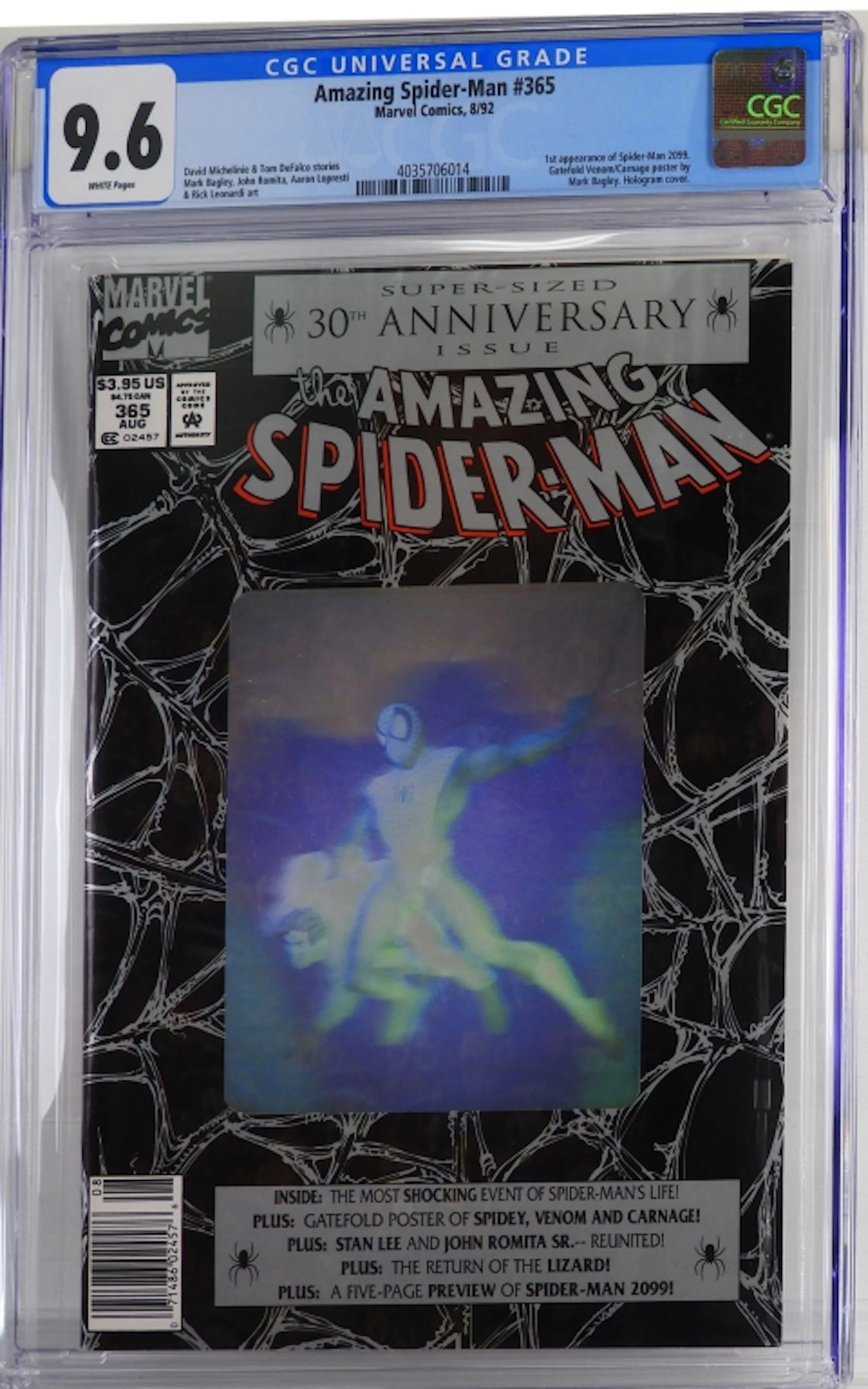 Marvel Comics Amazing Spider-Man #365 CGC 9.6 News