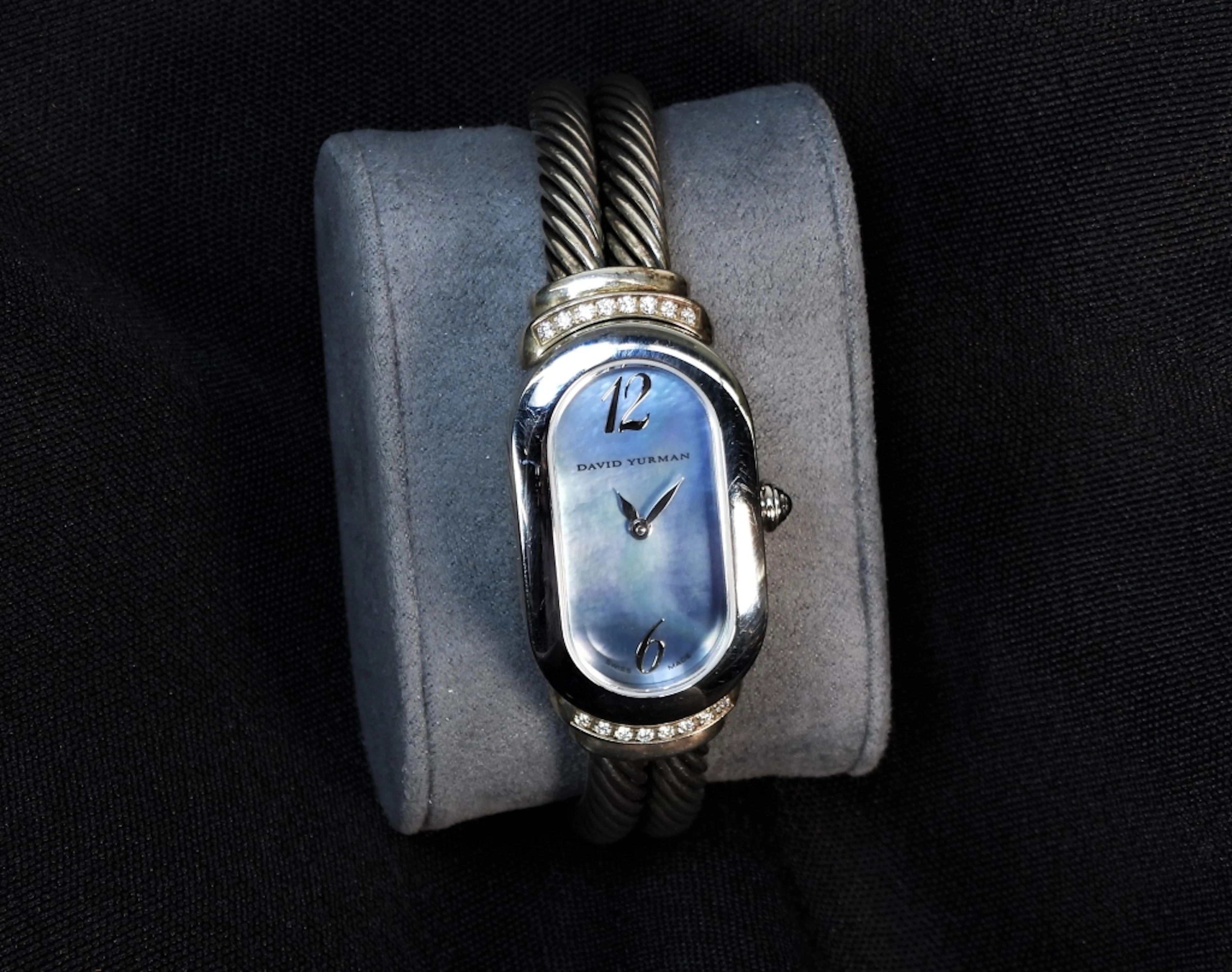David Yurman Sterling Silver Diamond Watch