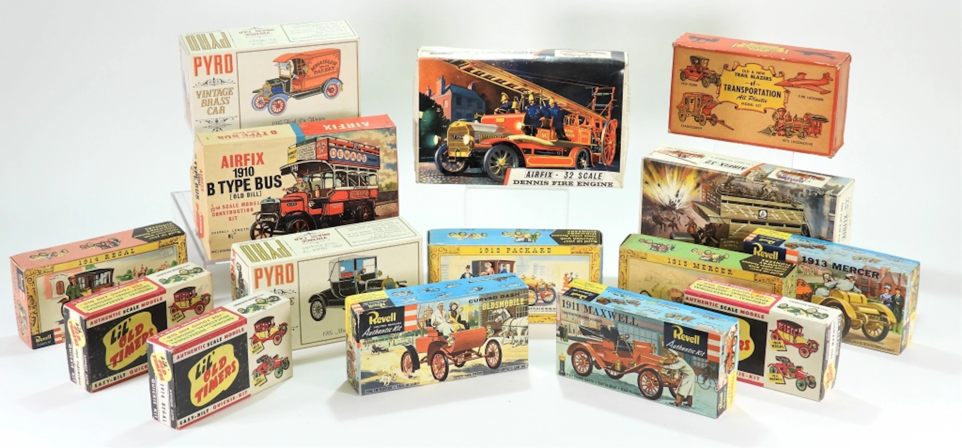 15PC 1953-1967 Antique Automobile Car Models