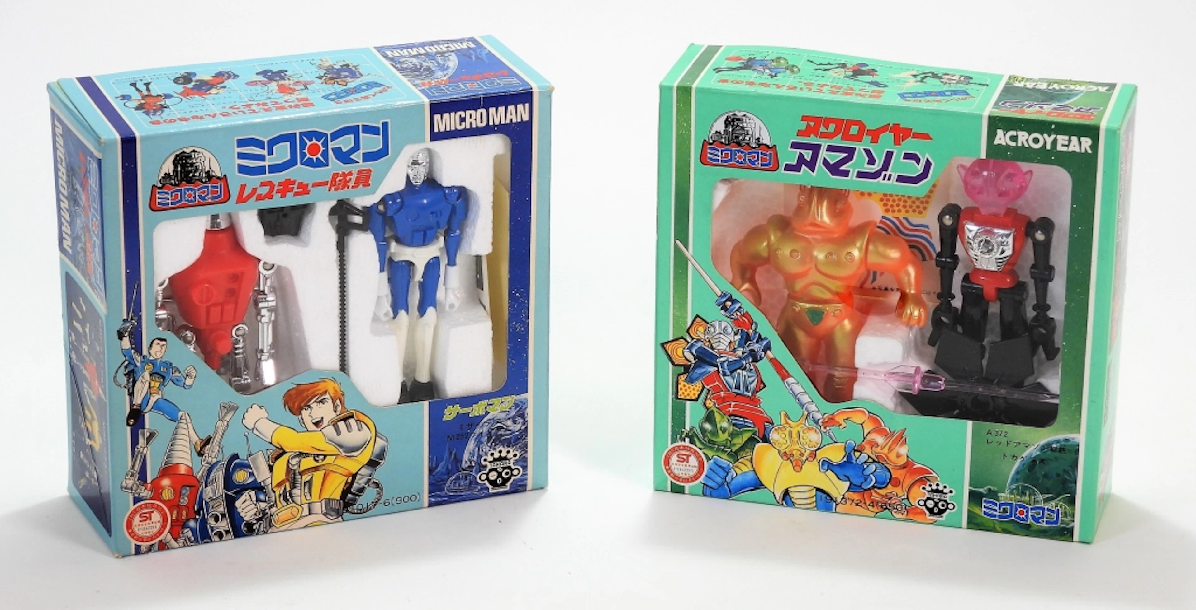 2PC 1979 Takara Microman Rescue Amazon Acroyear