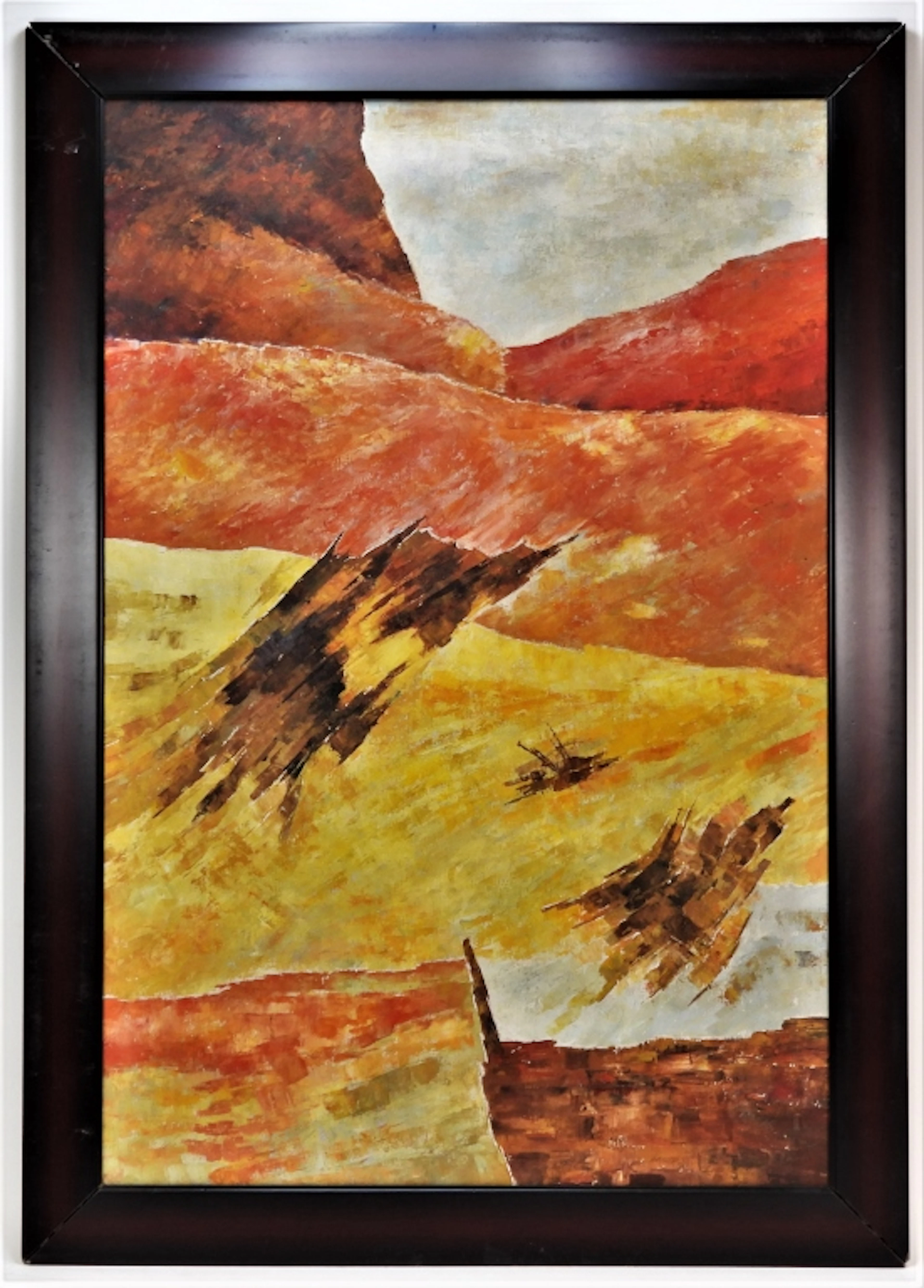 Ram Kumar Abstract Landscape Painting - Ram Kumar