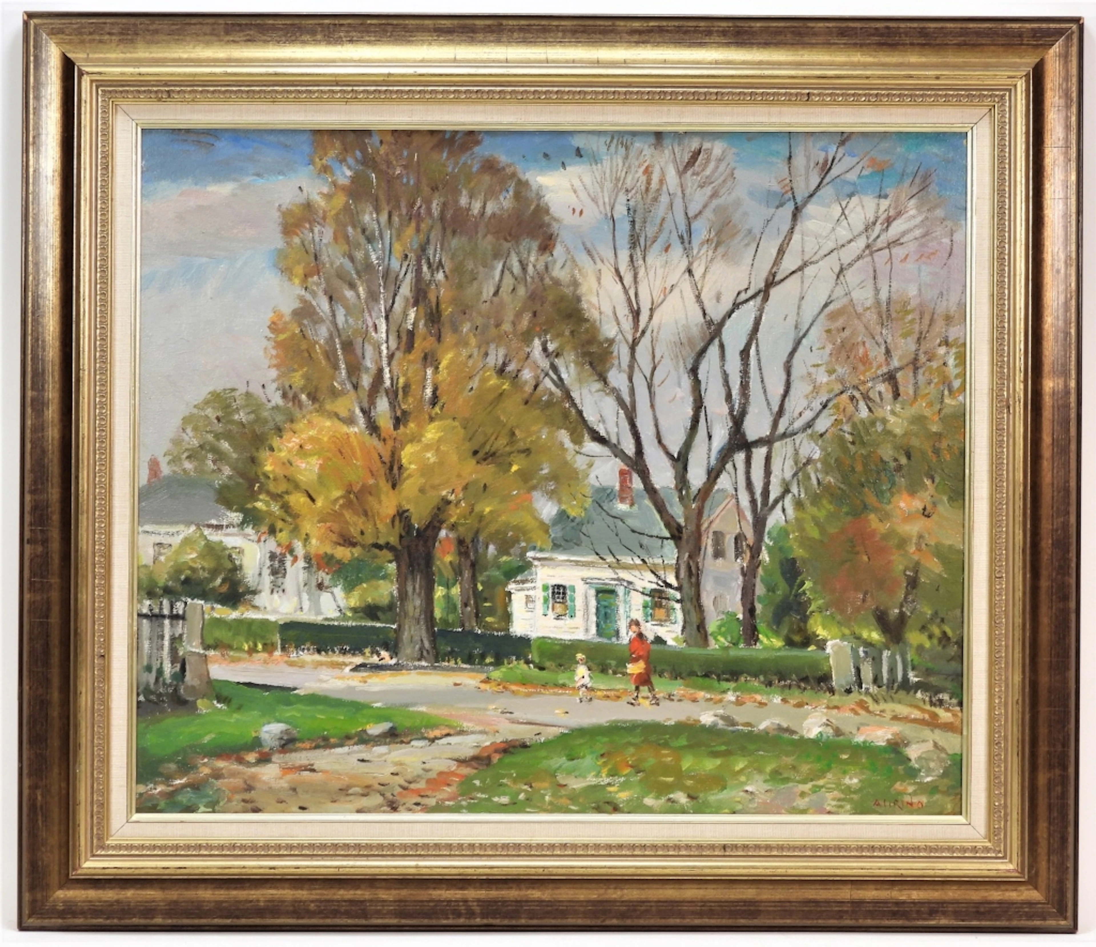 Antonio Cirino Autumnal Landscape Painting - Antonio Cirino