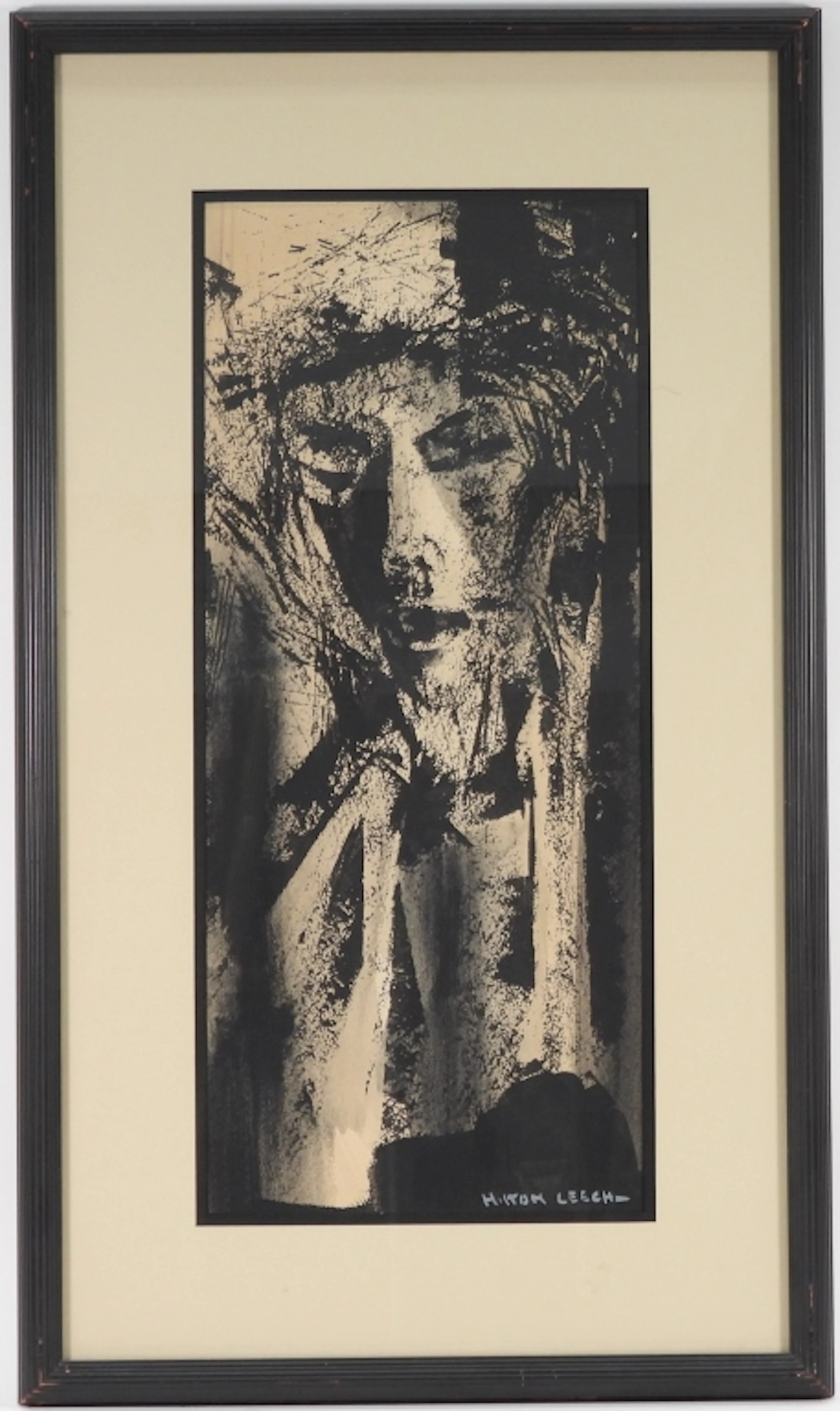 Hilton Leech Abstract Figure Painting - Hilton Leech
