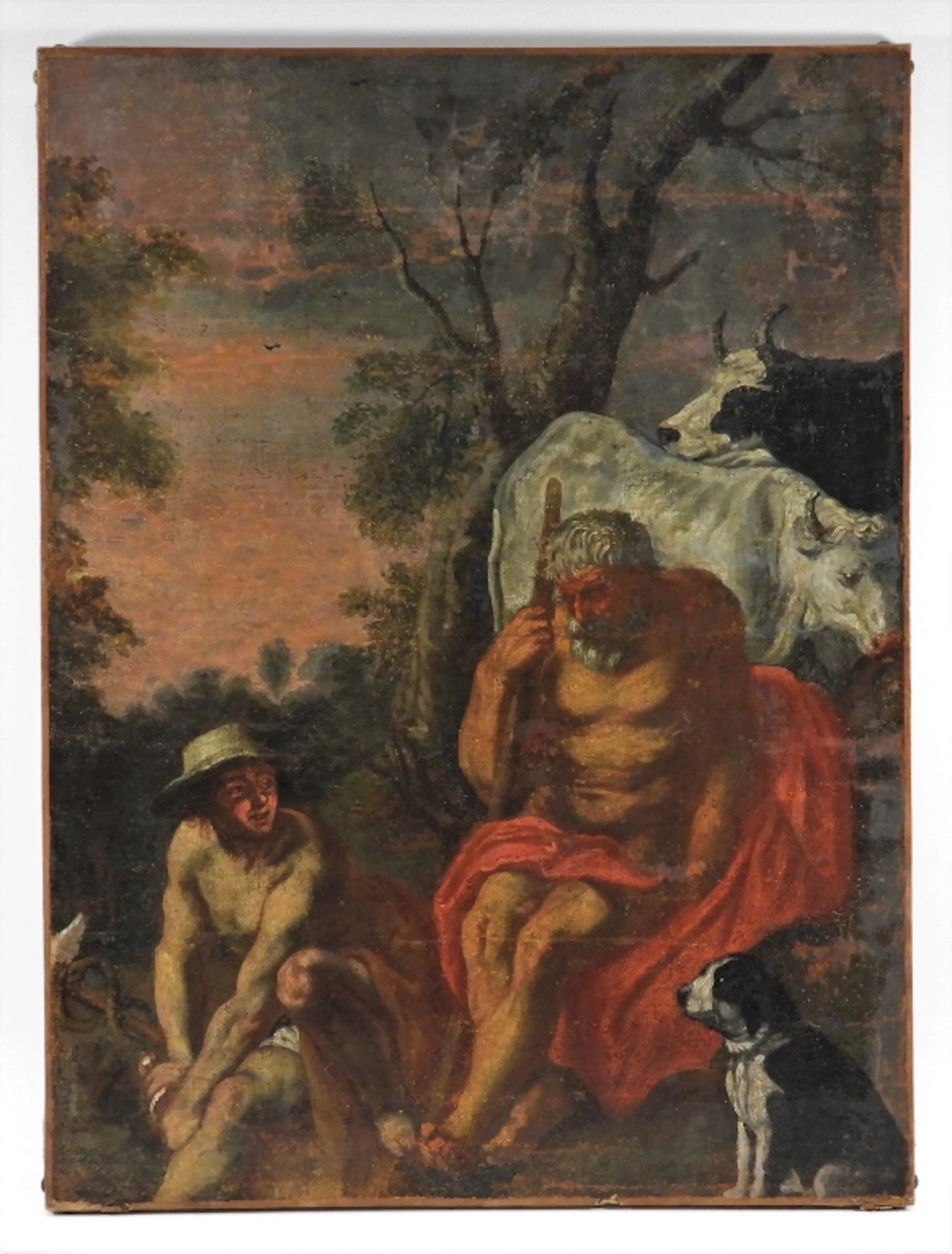 Aft. Jacob Jordaens Mercury & Argus Painting - Aft. Jacob Jordaens