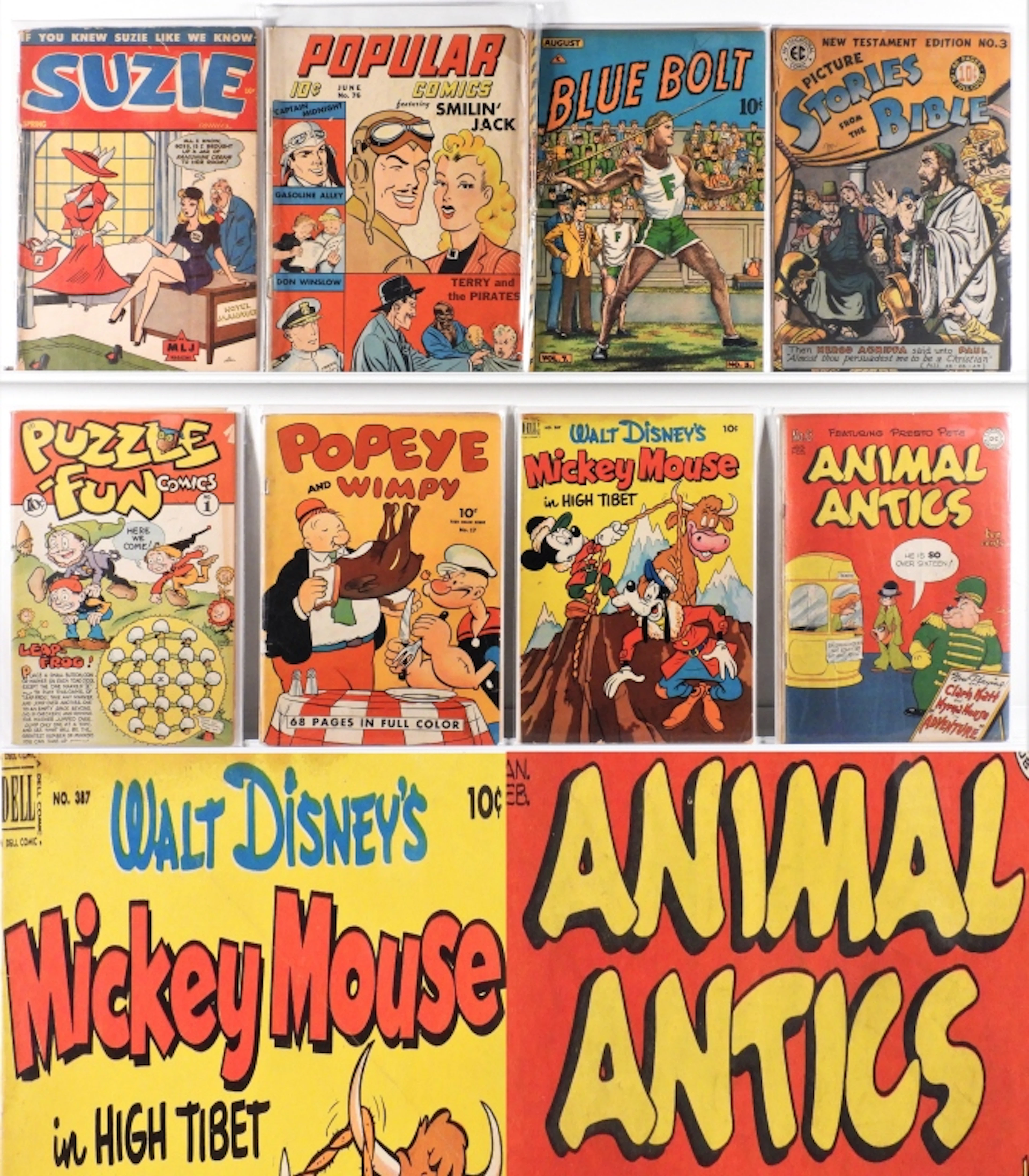 8PC Golden Age DC Dell MLJ EC Comics Group