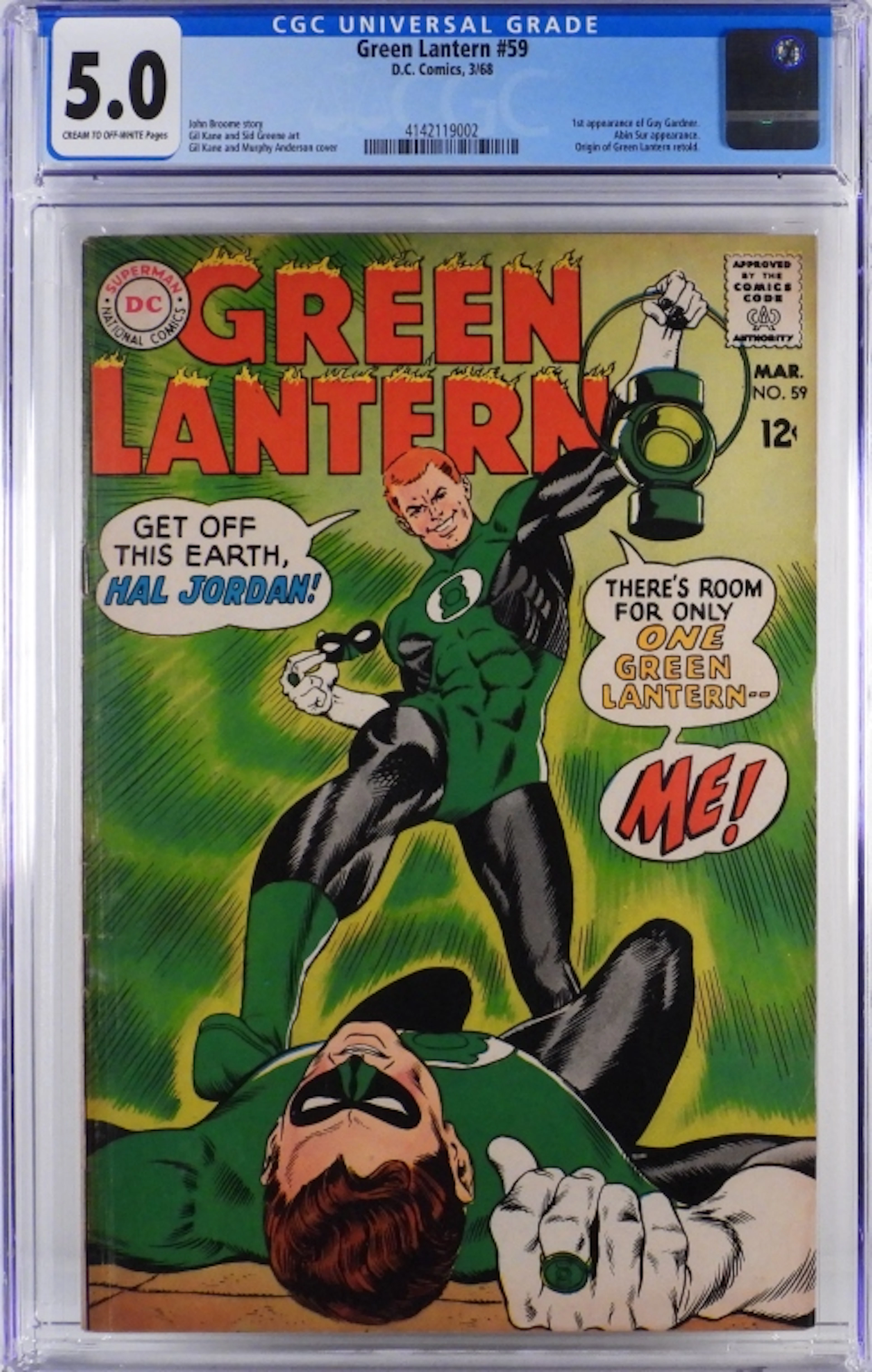 DC Comics Green Lantern #59 CGC 5.0