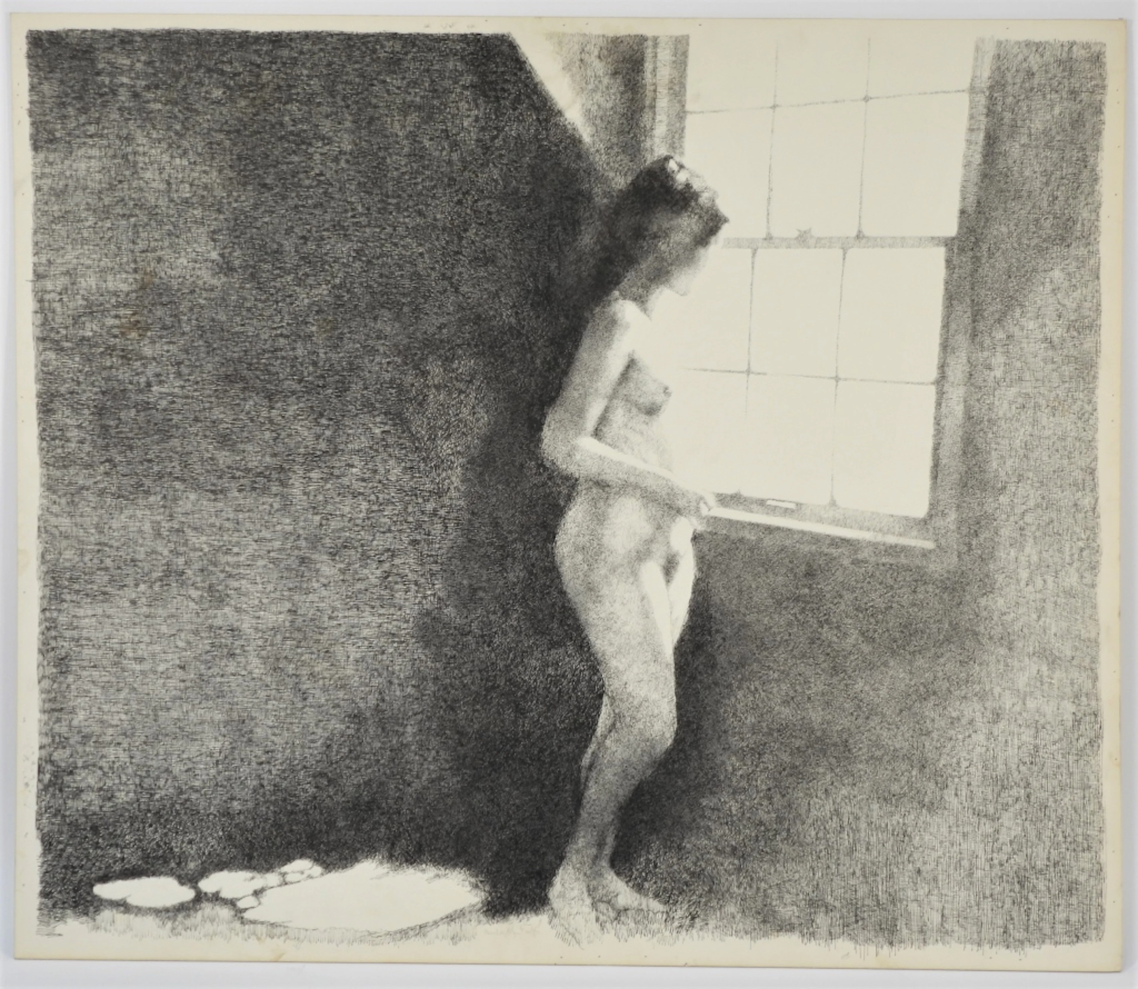 Herbert Fink Nude Figure Ink Drawing - Herbert Fink