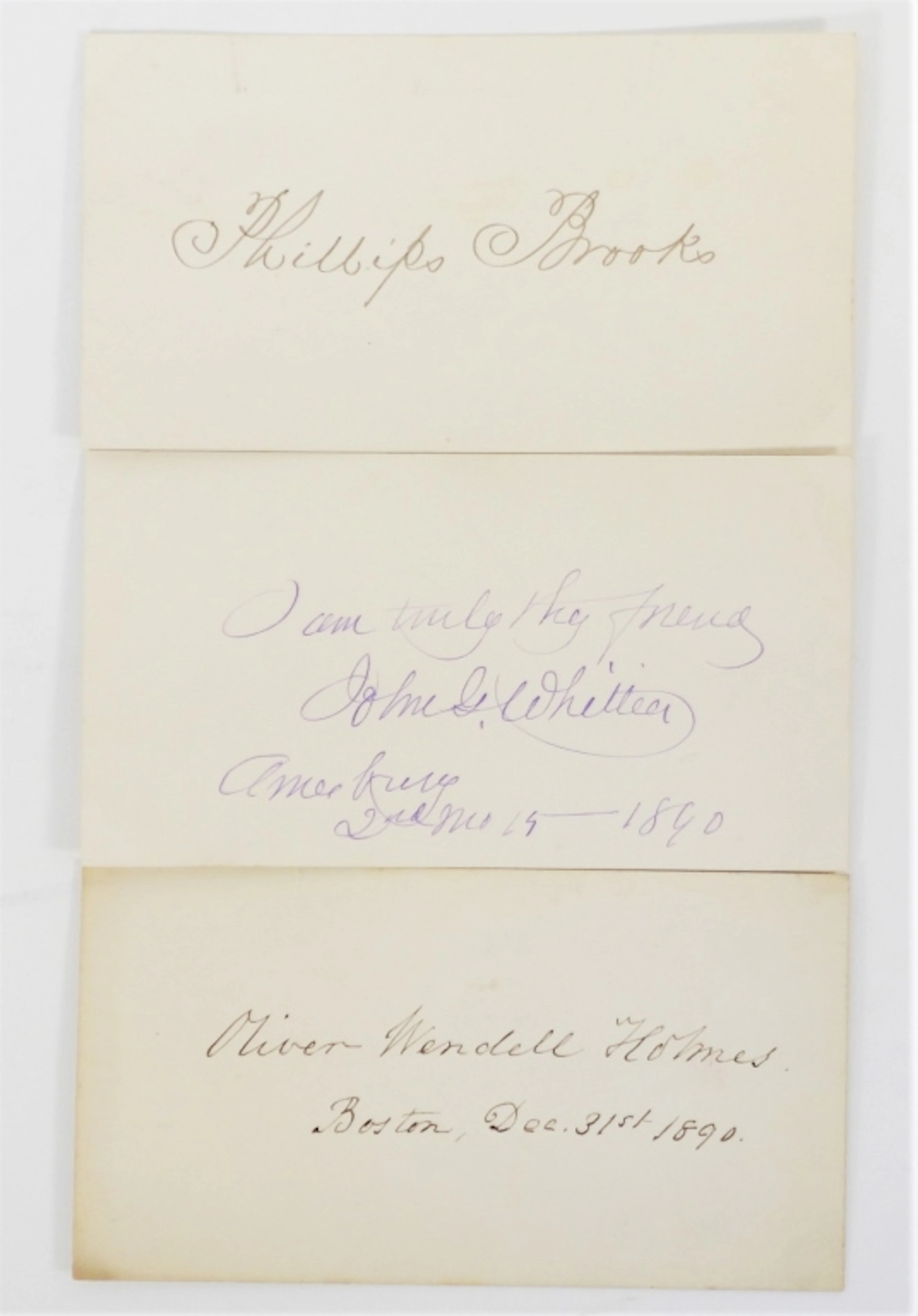 3PC Abolitionist & Chief Justice Autographs