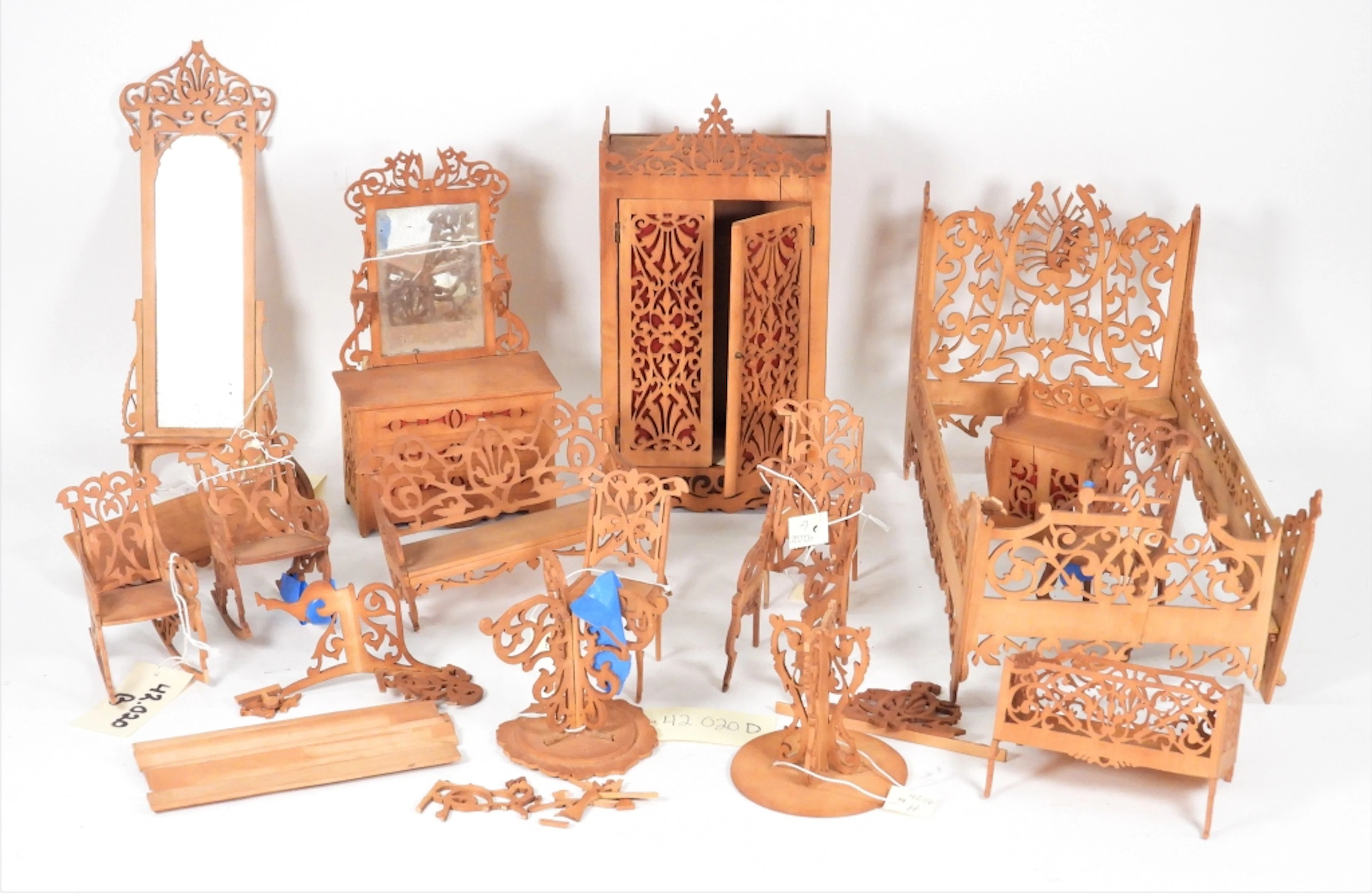 19C. James Hare RISD Museum Doll Furniture Group