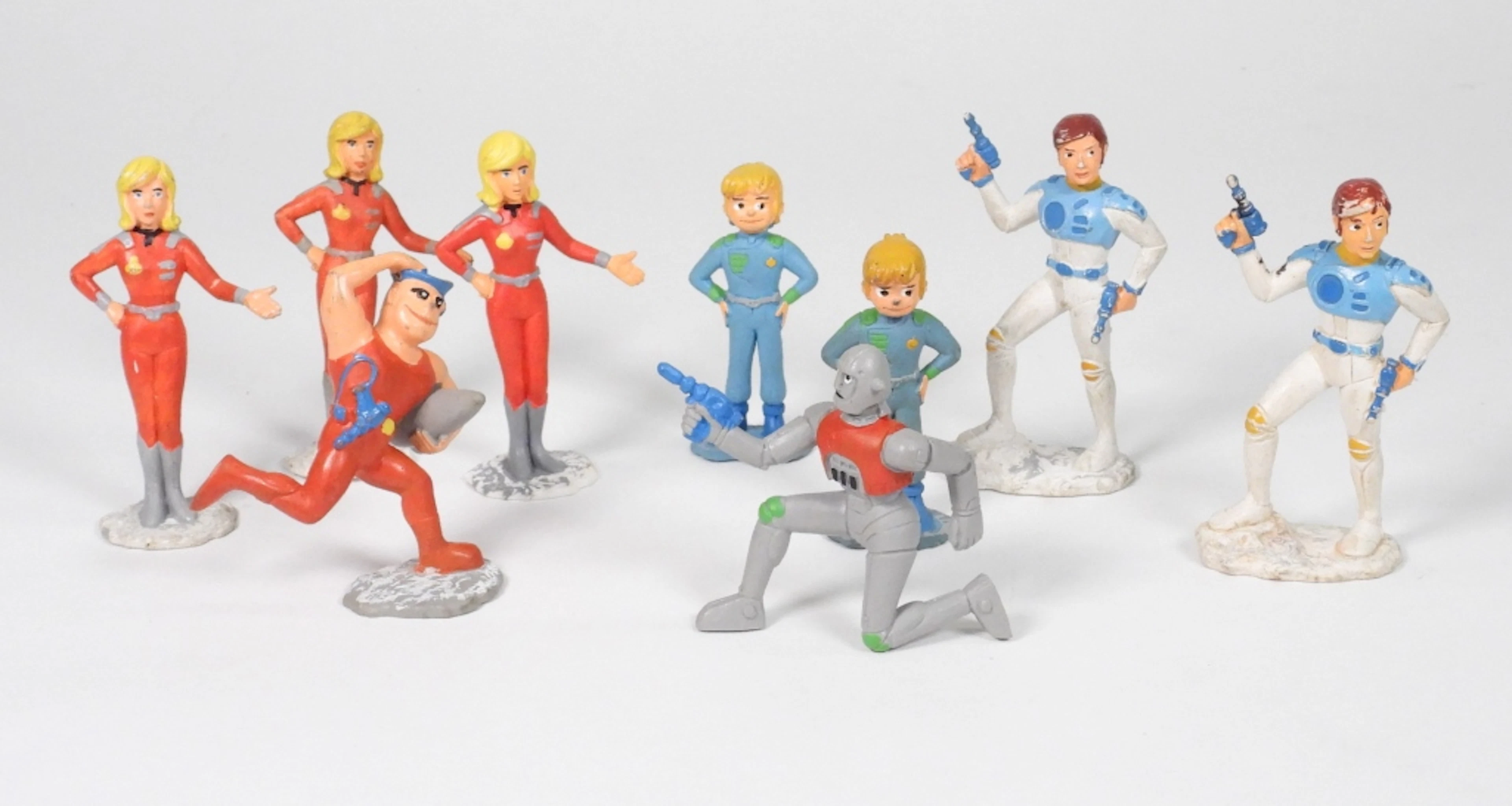 9PC 1980 Schleich Captain Future PVC Figure Set