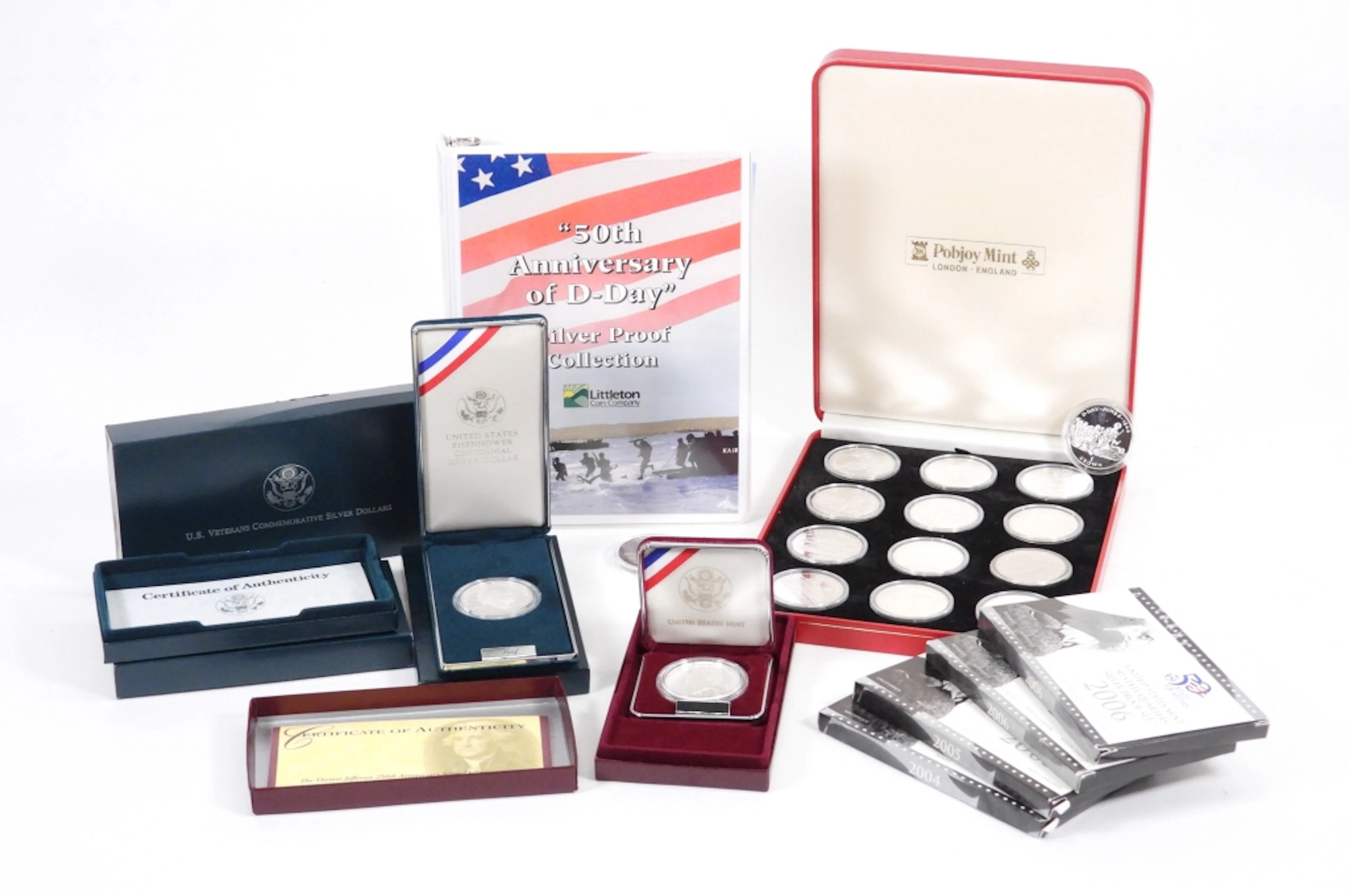 39PC Silver Proof Half Dollar & Quarter Sets