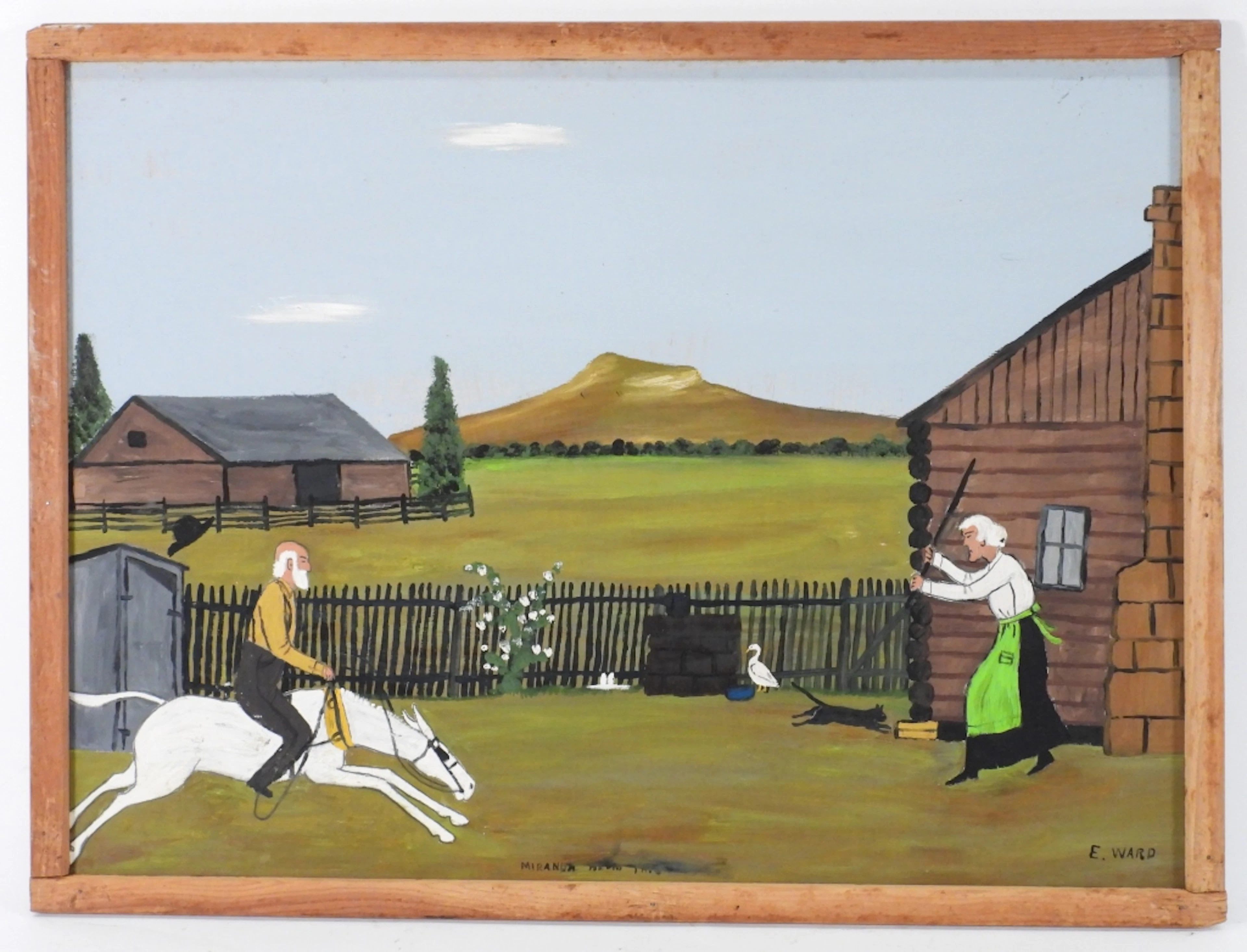 Essie Ward Folk Art Genre Painting - Essie Ward