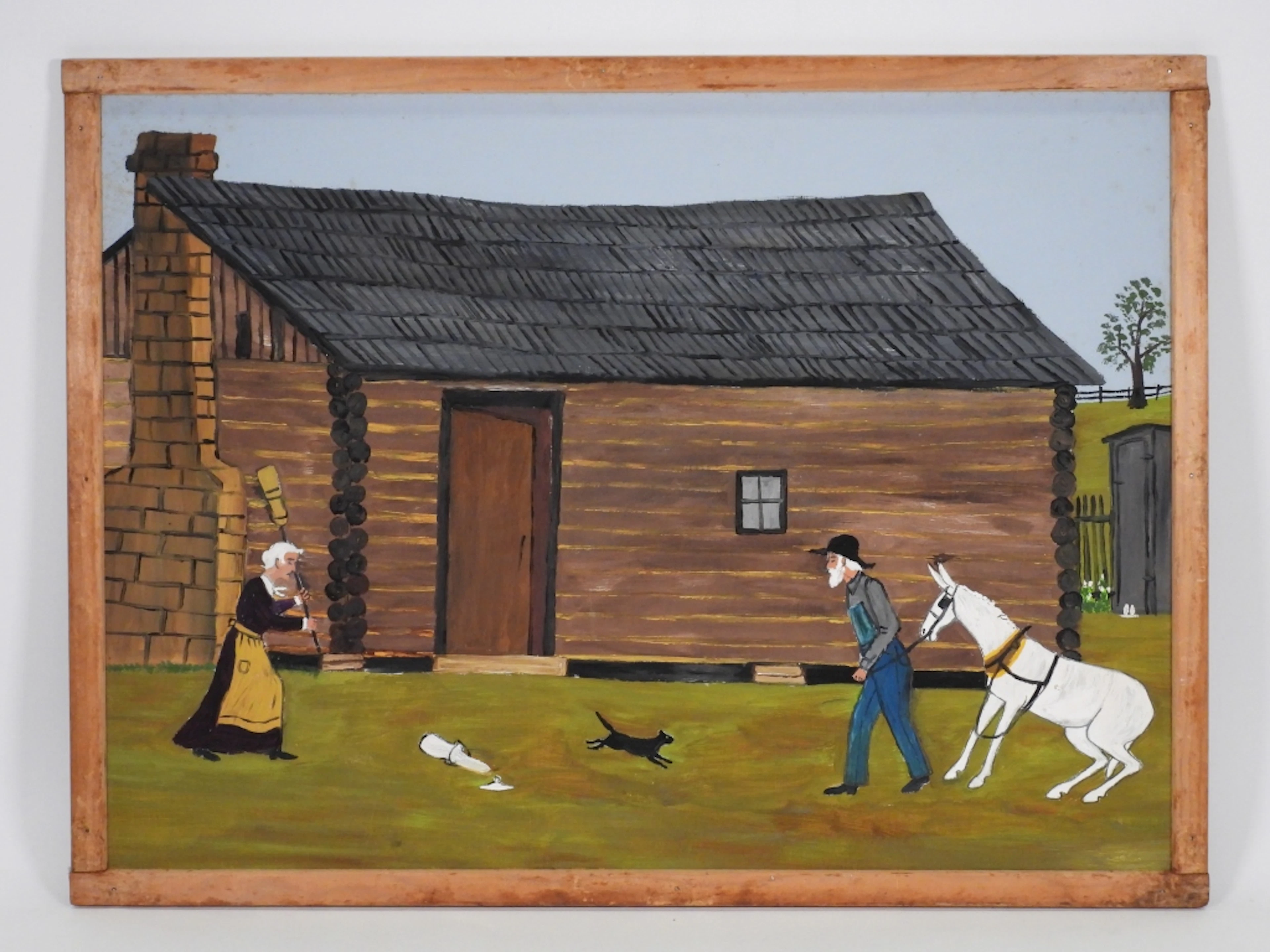 Essie Ward Folk Art Genre Painting - Essie Treat Ward