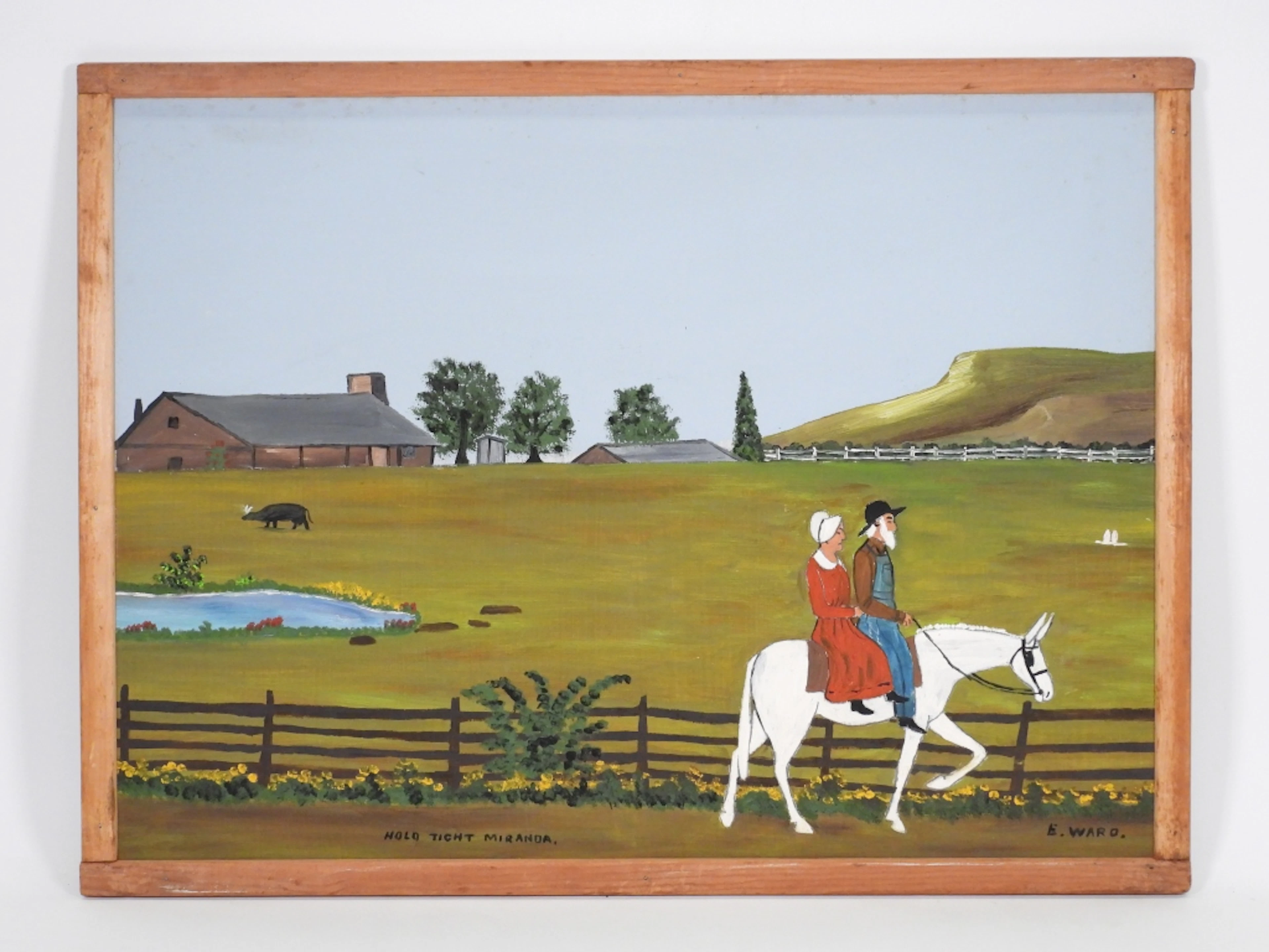 Essie Ward Folk Art Genre Painting - Essie Treat Ward