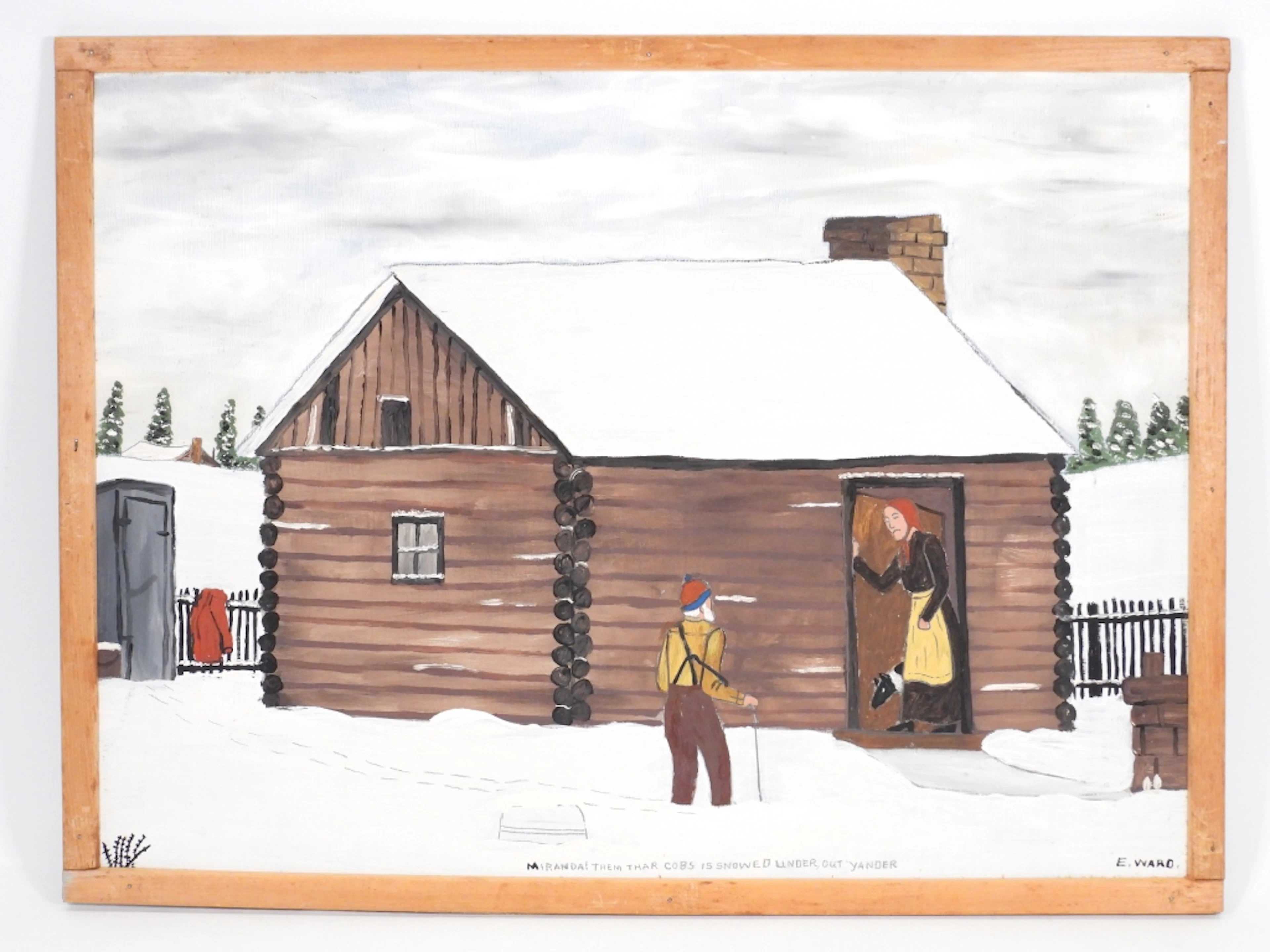Essie Ward Folk Art Genre Painting - Essie Treat Ward