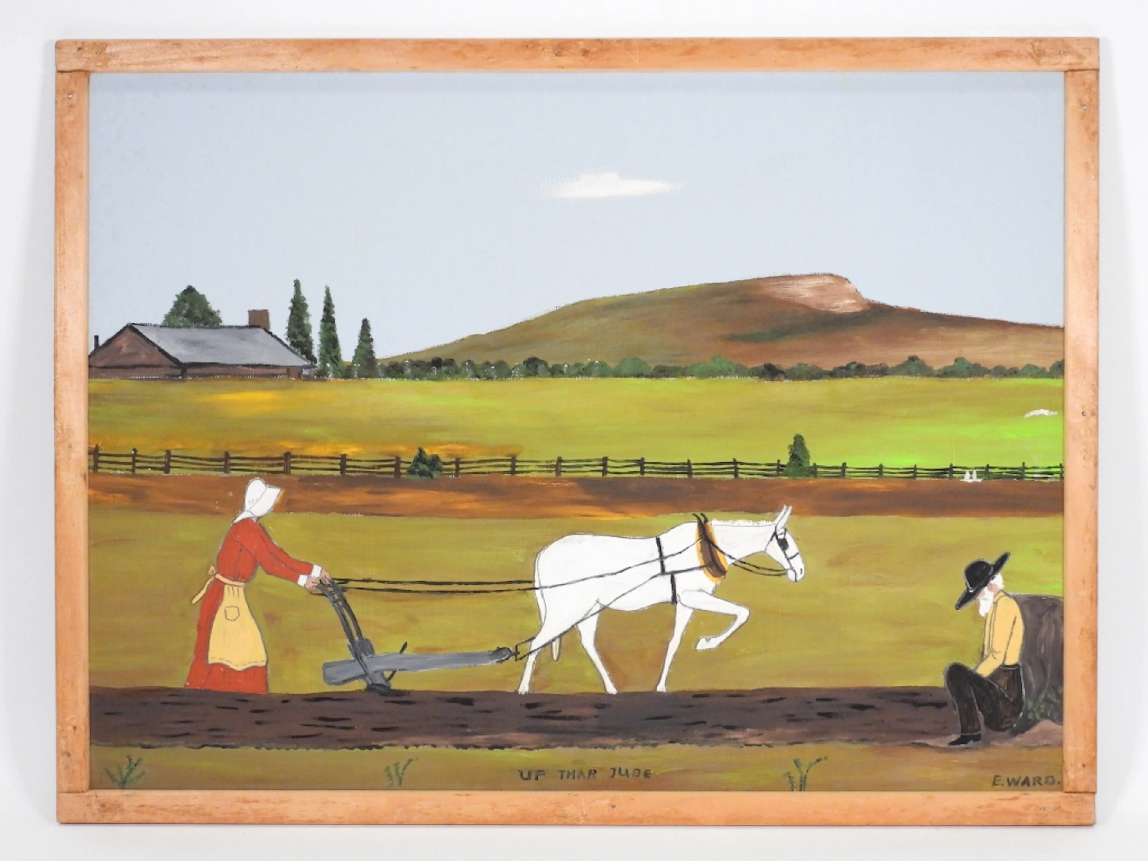 Essie Ward Folk Art Genre Painting - Essie Treat Ward