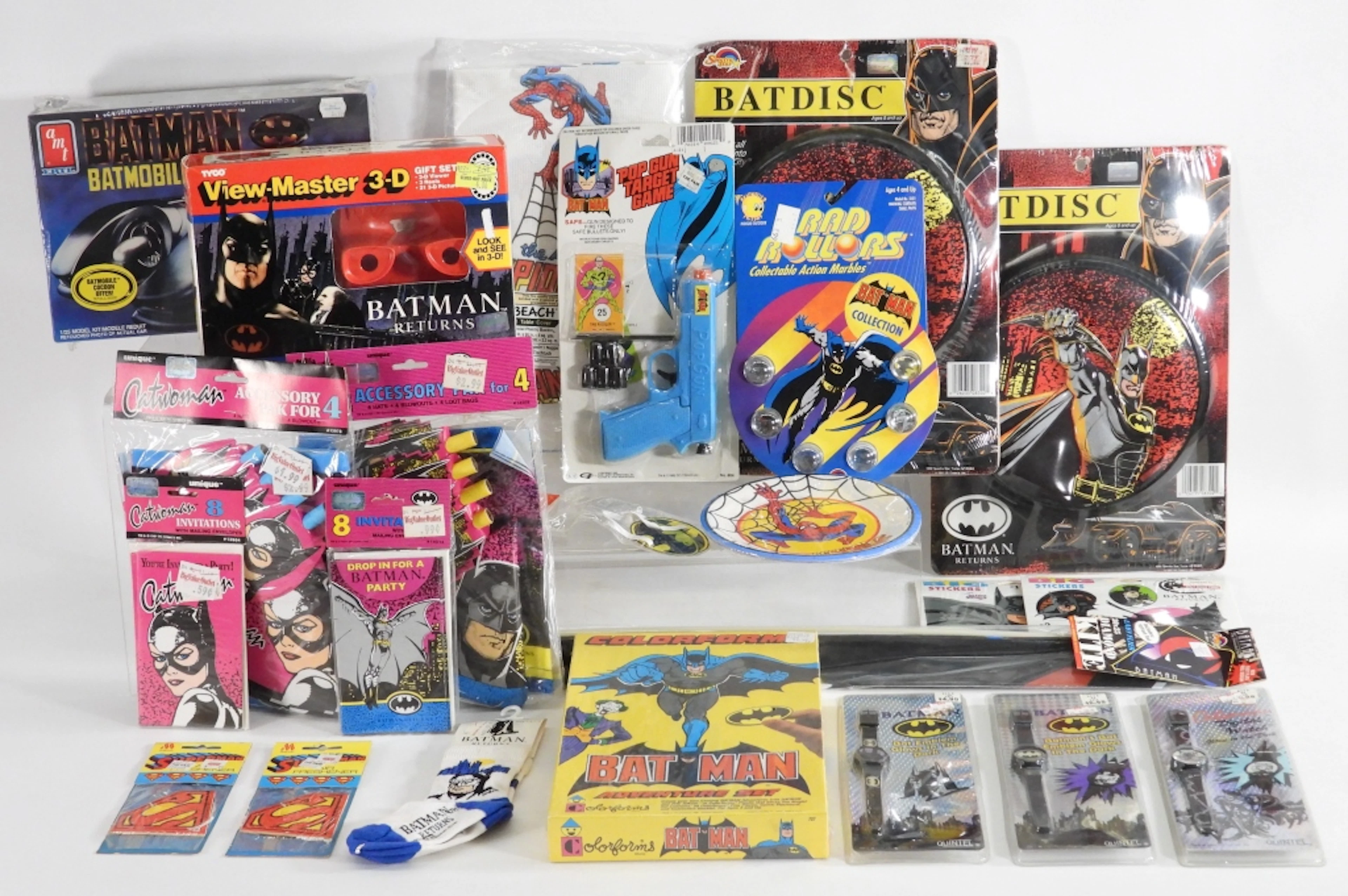 Vintage DC Marvel Comics Novelty Toy Collection