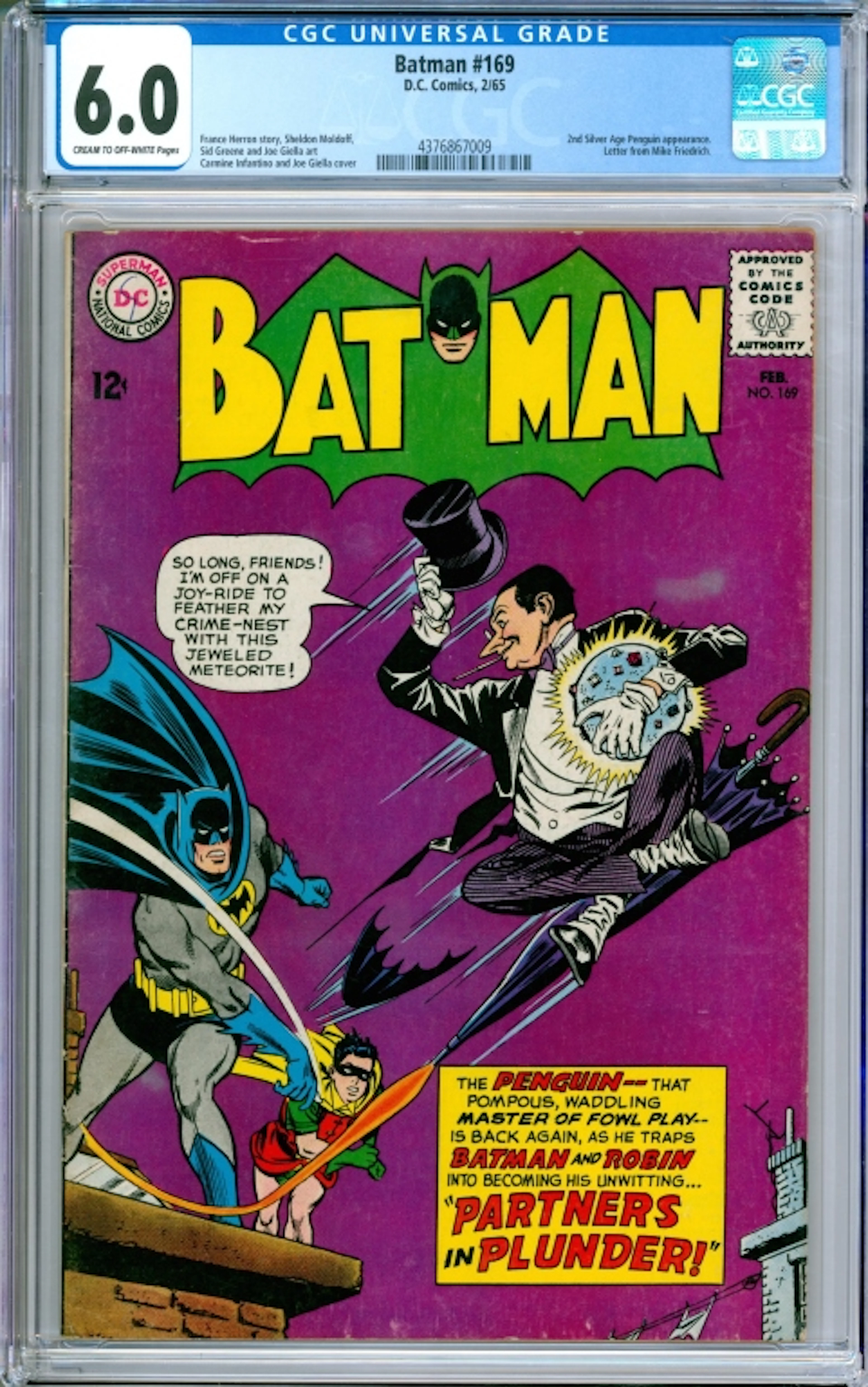 DC Comics Batman #169 CGC 6.0 - 4376867009