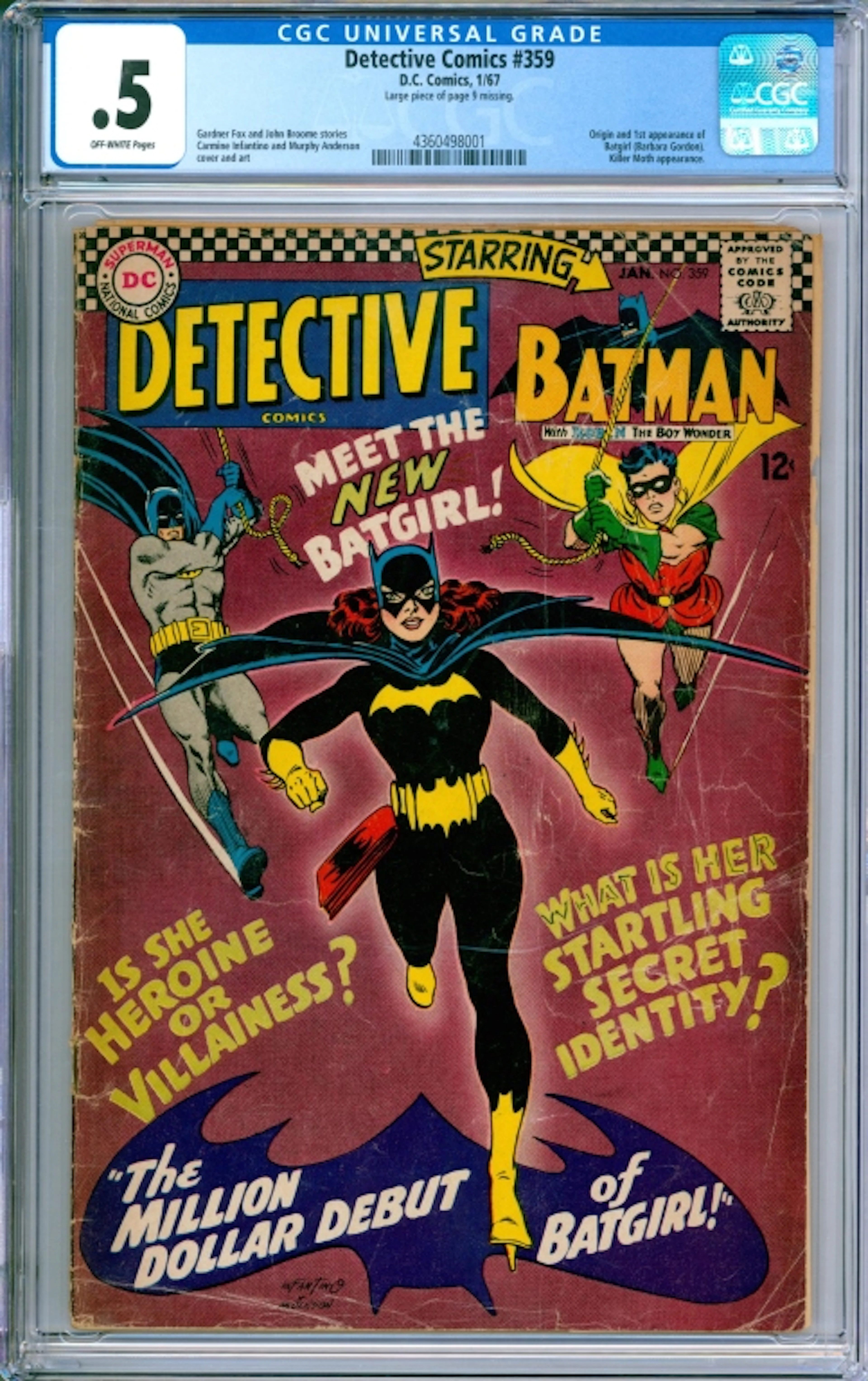 DC Comics Detective Comics #359 CGC 0.5 - 4360498001
