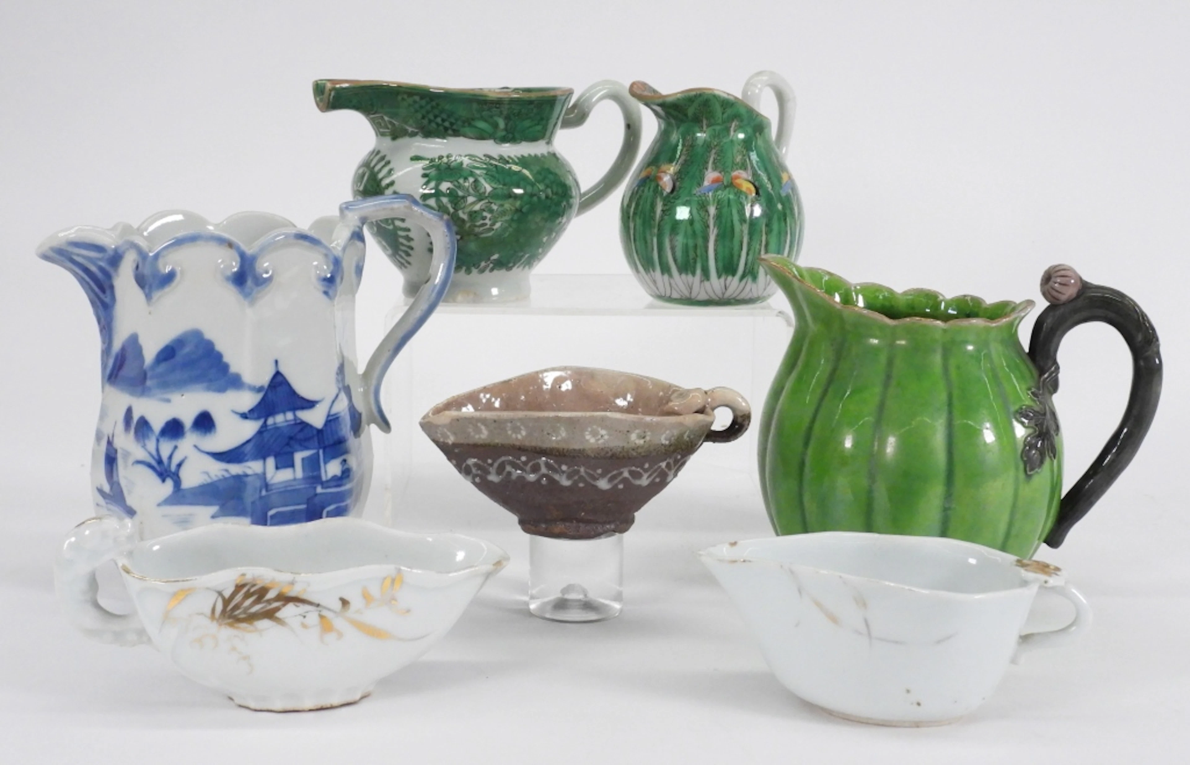 7PC Chinese Export Porcelain Ceramic Creamers