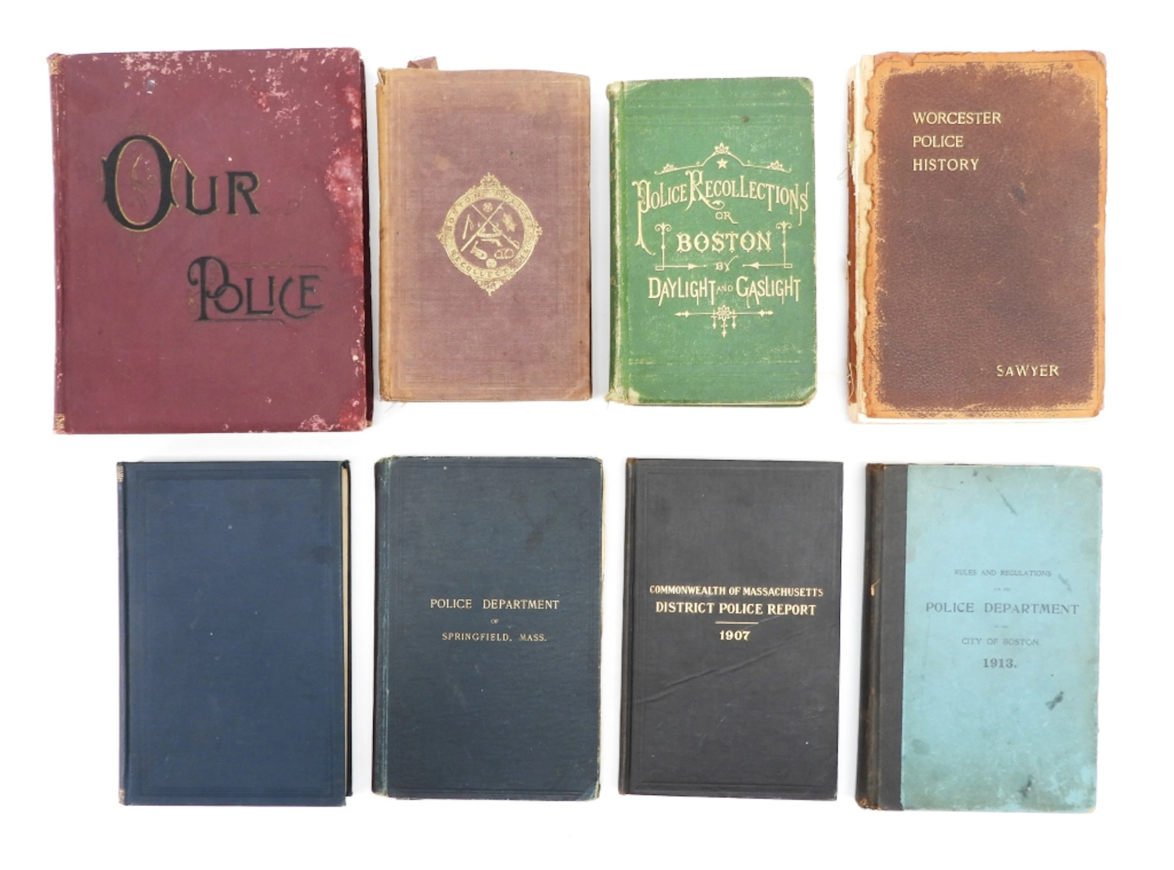 8PC Massachusetts Police History Books