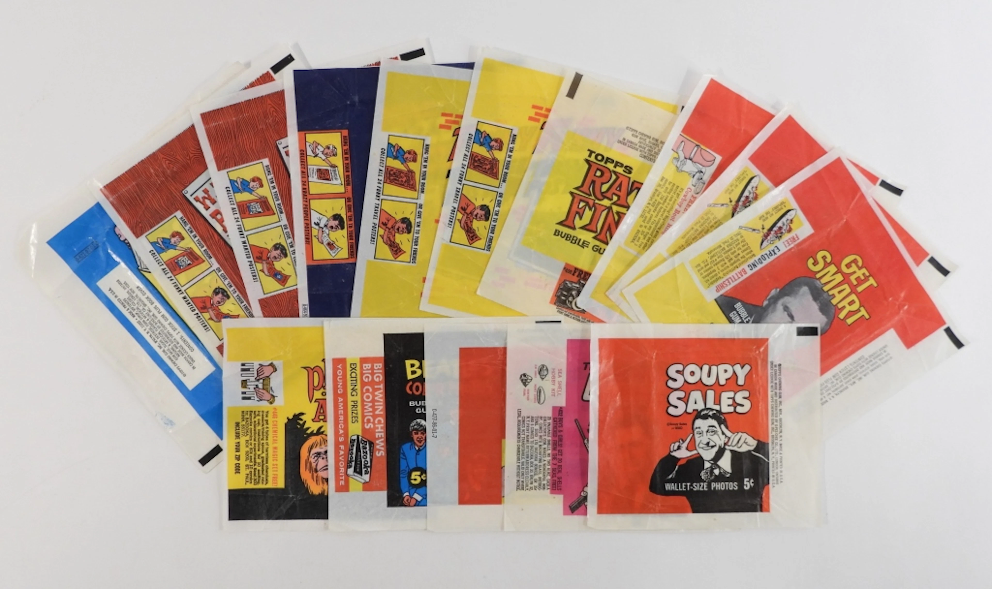 15PC 1960's Topps Non-Sport Wax Wrapper Group
