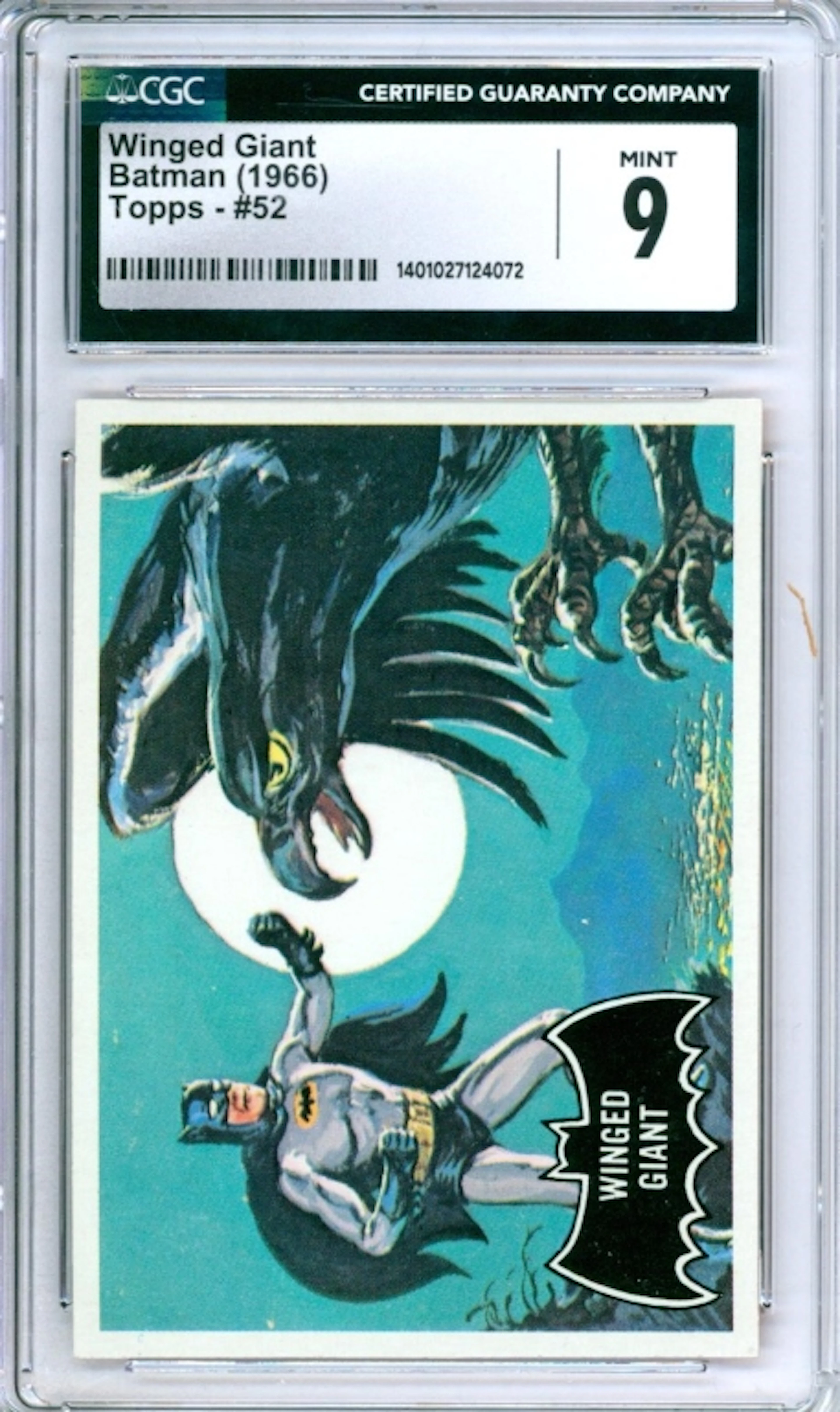 1966 Topps Batman #52 Winged Giant CGC 9 Card