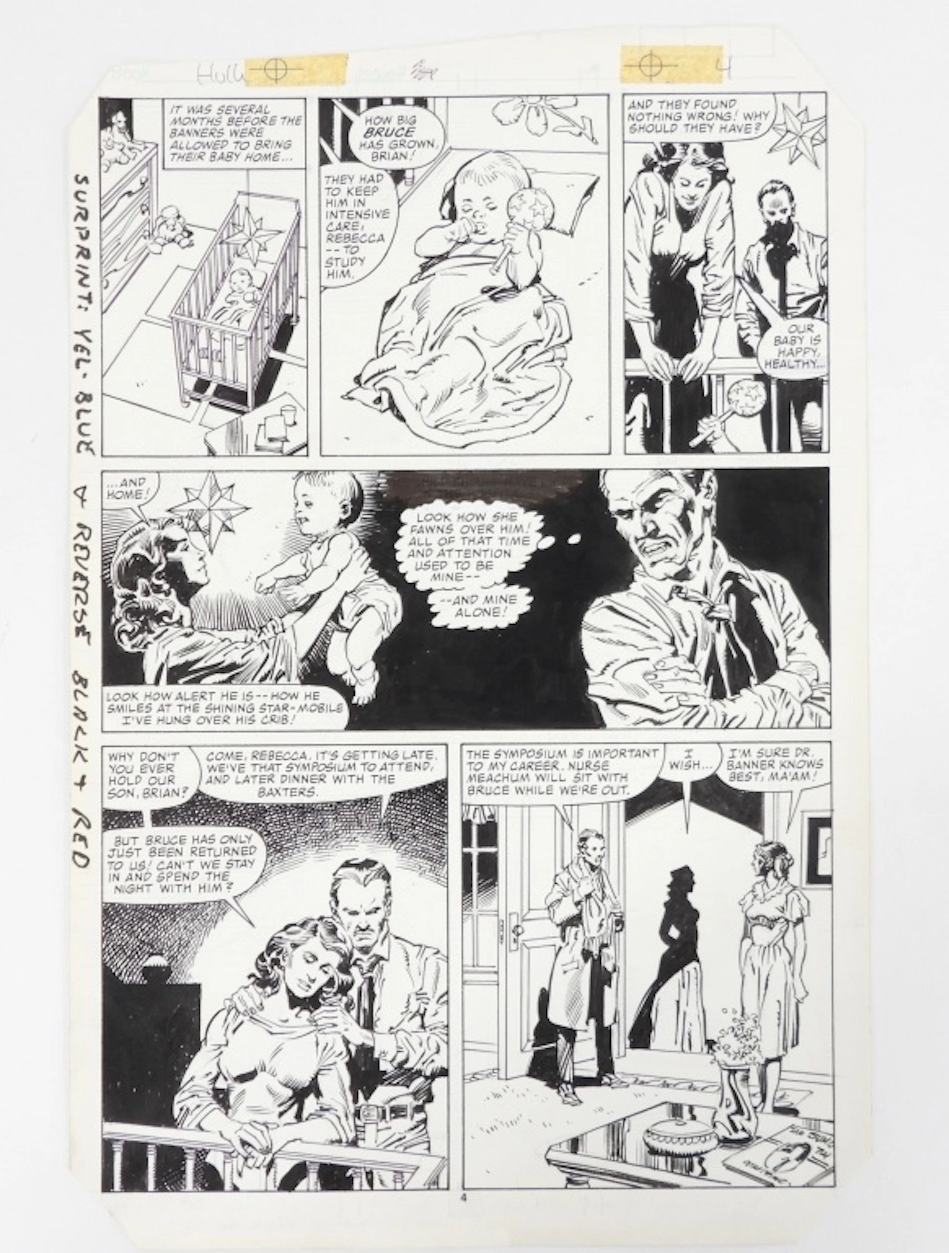 Marvel Incredible Hulk #312 PG.4 Original Art