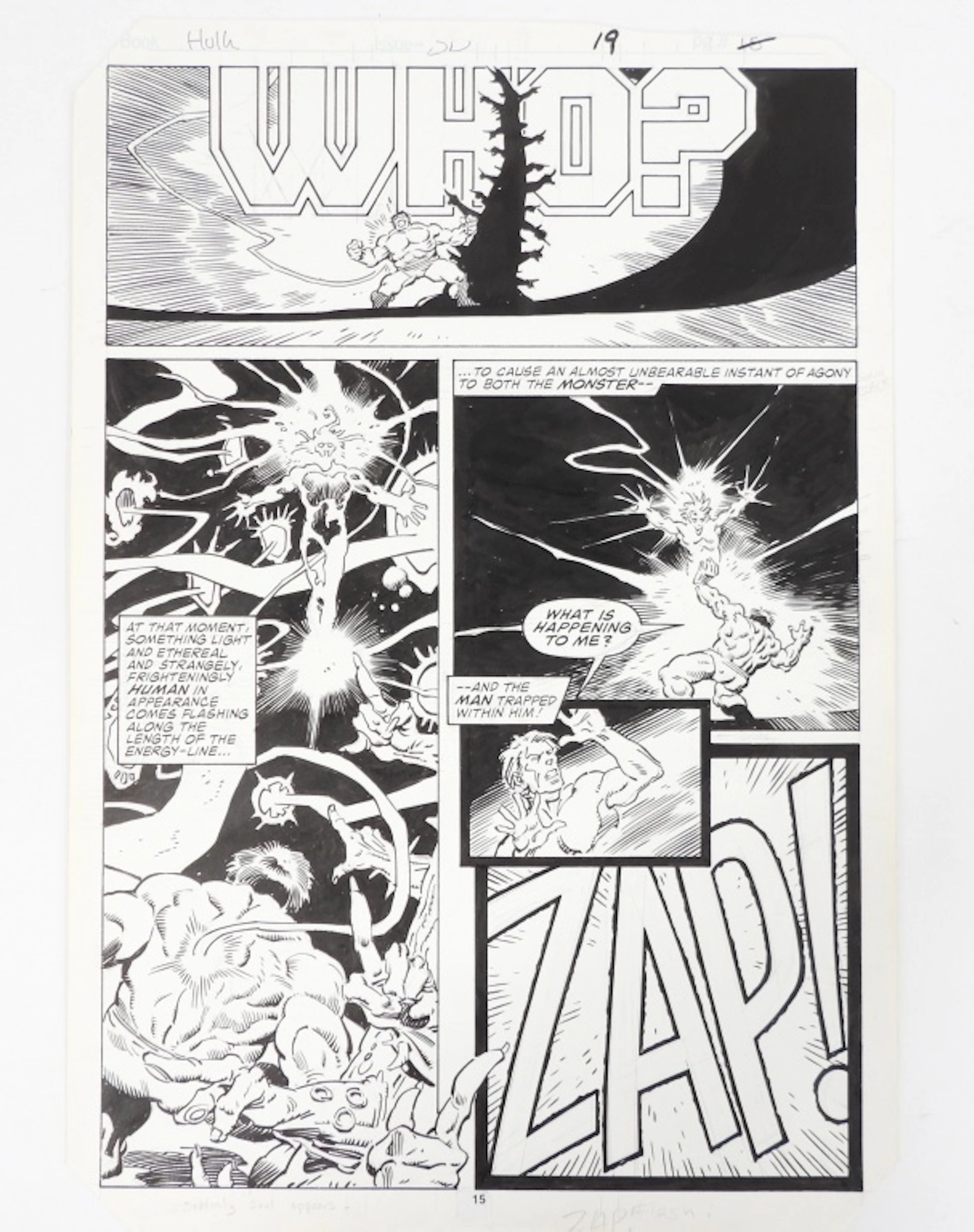 Mike Mignola Incredible Hulk #313 Original Art