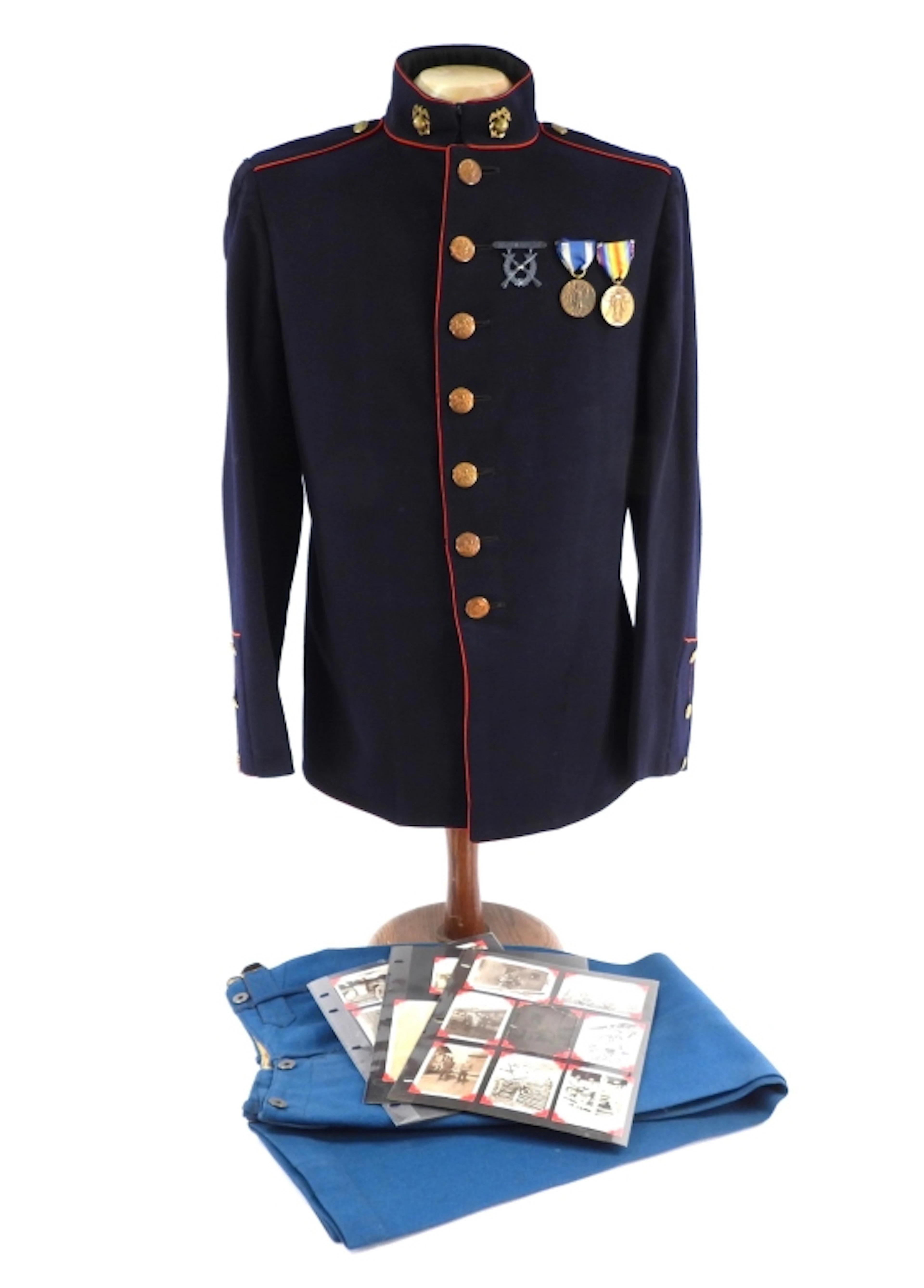 WWI U.S. Marine Corps Uniform of August F. Dengler