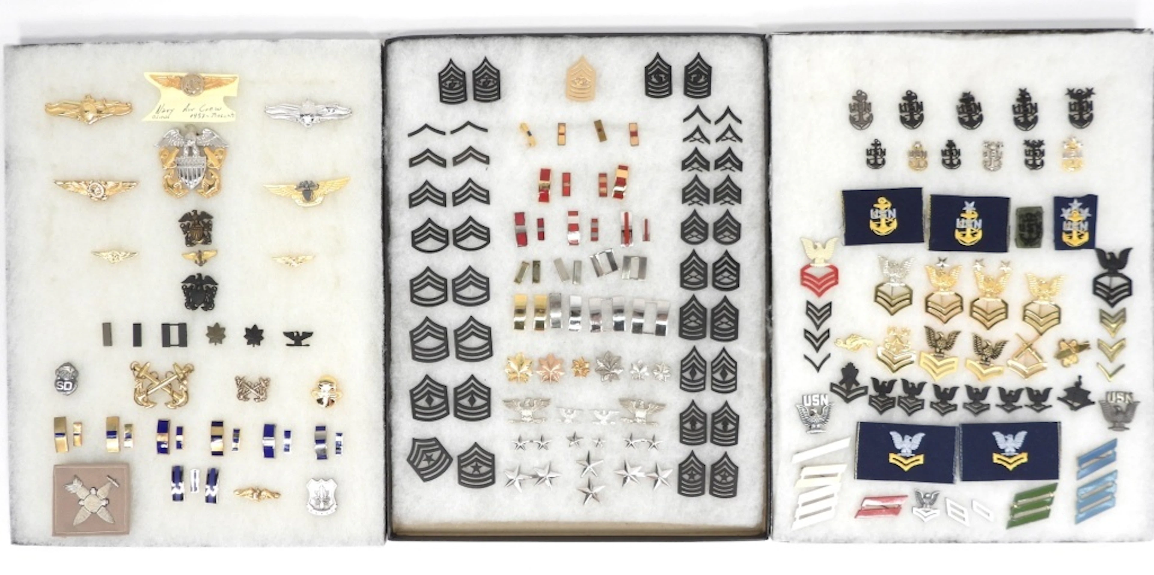 Large Group of USMC and Navy Insignia
