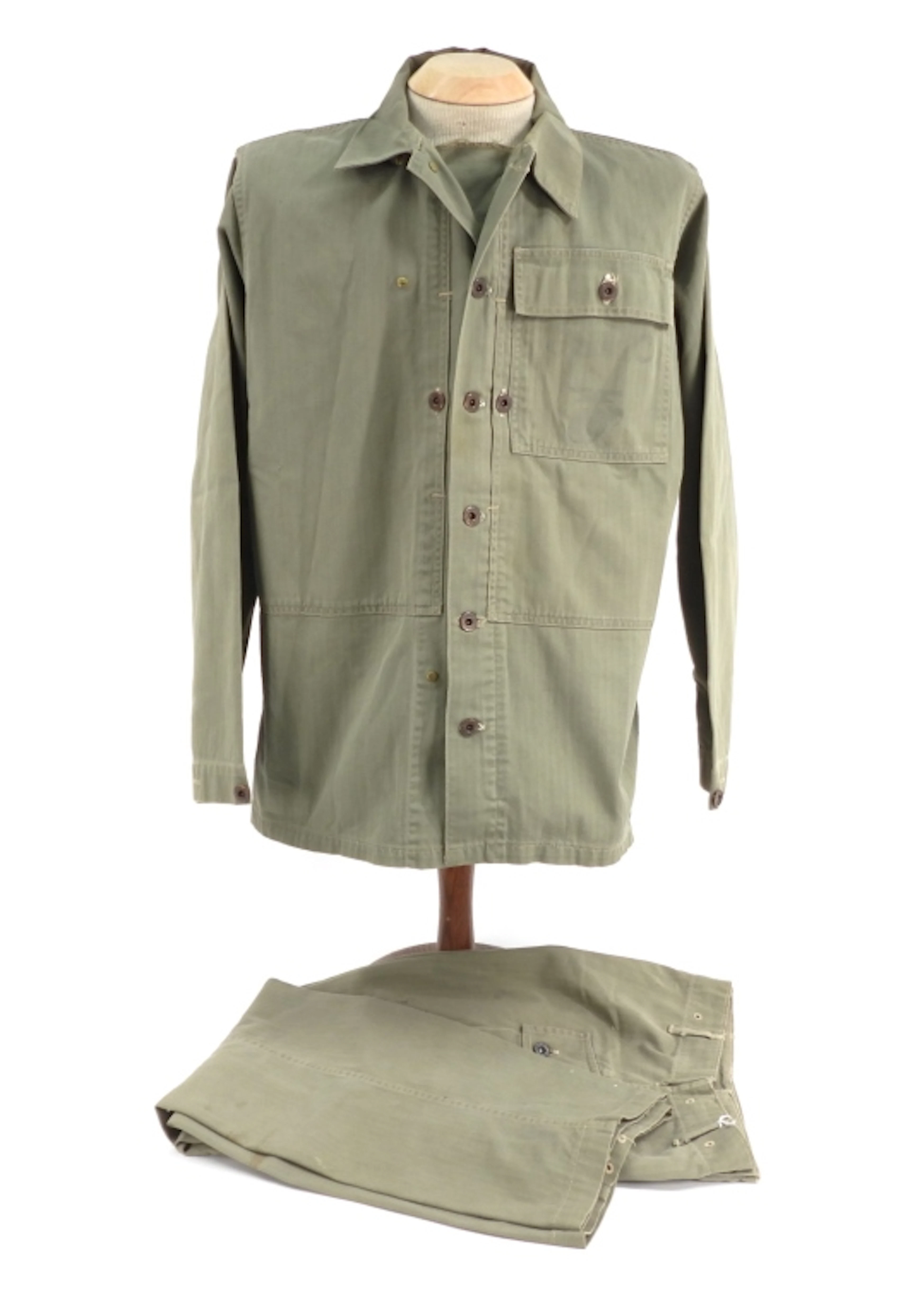 WWII USMC Modified P-44 HBT Tunic & Trousers