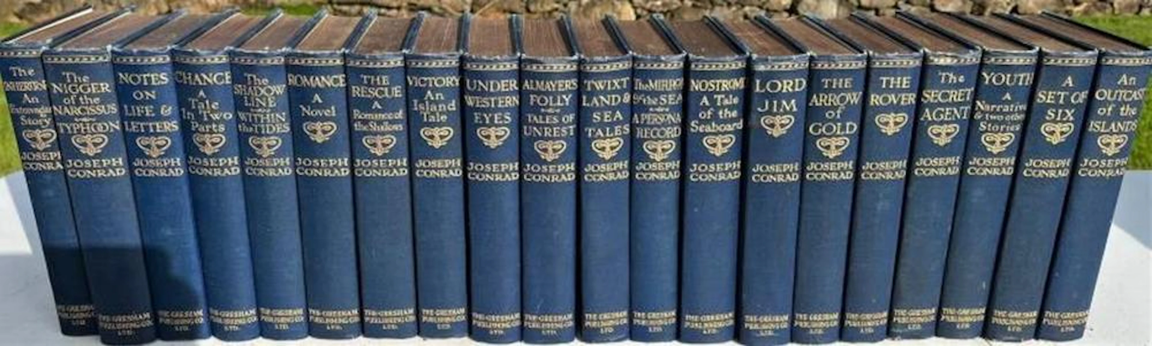 An excellent Hardback Blue cloth with Gold leaf head of a set of 20 Joseph