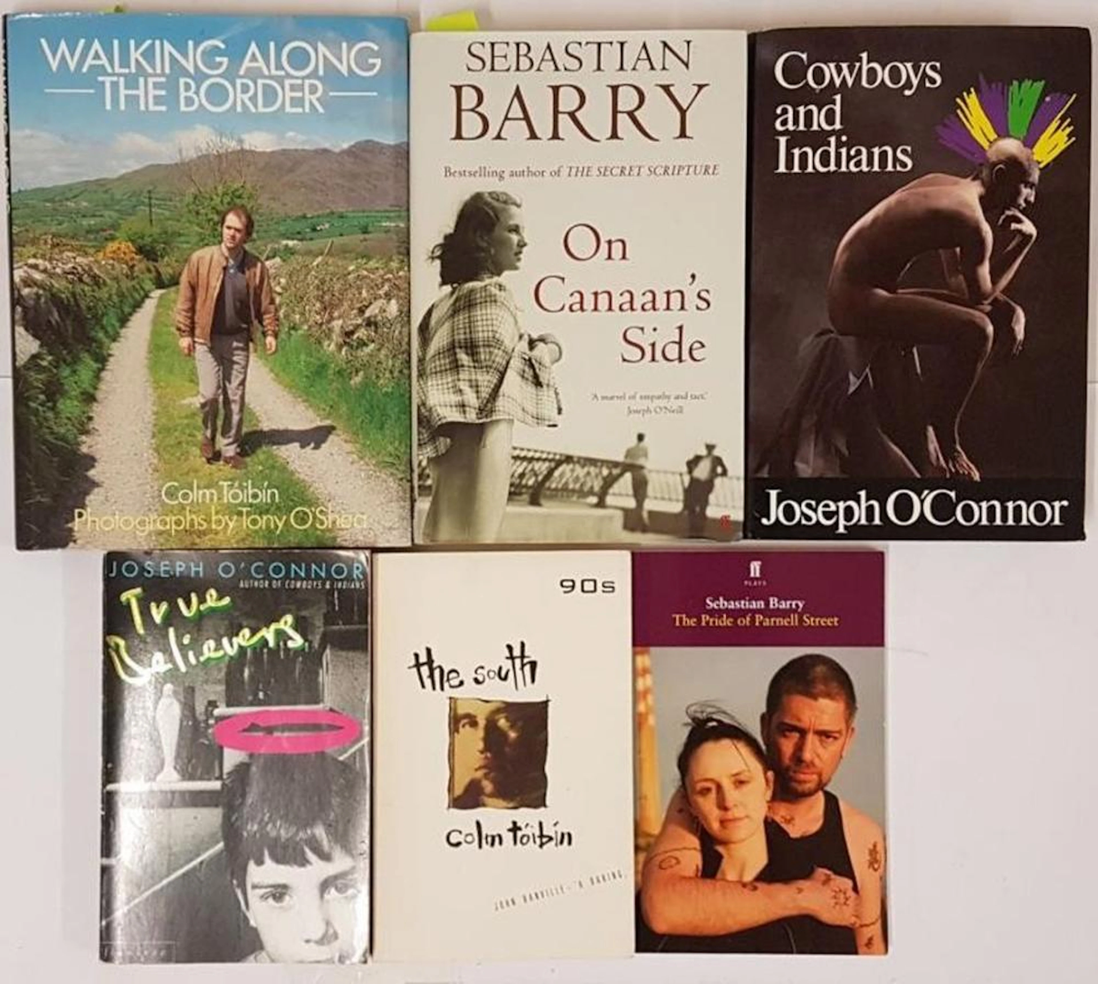 Colm Tóibín X 2 Titles:; Walking along the Border, signed first edition HB,