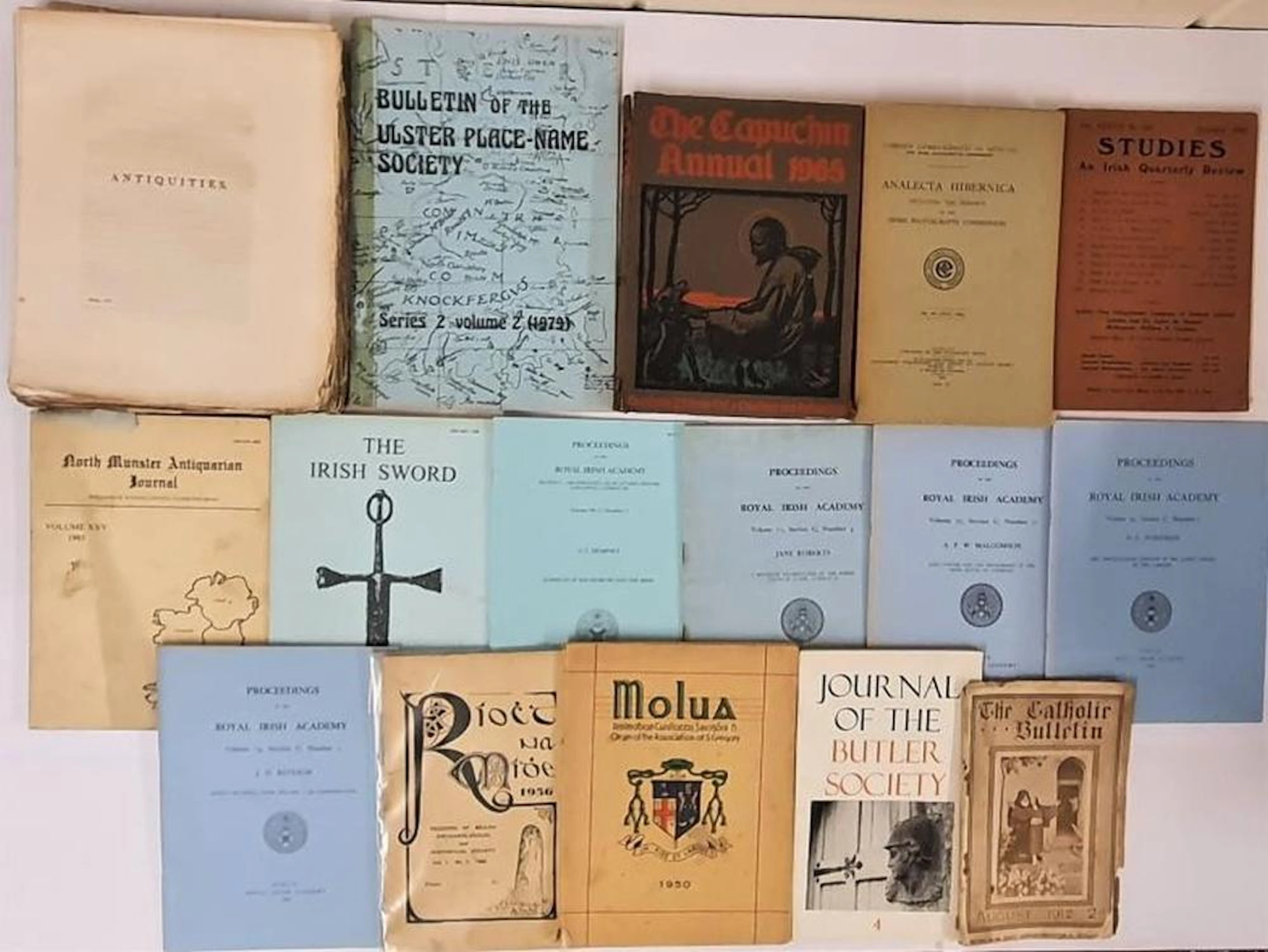 Small box of odd nos of Journals: Richard Kirwan RIA C1830