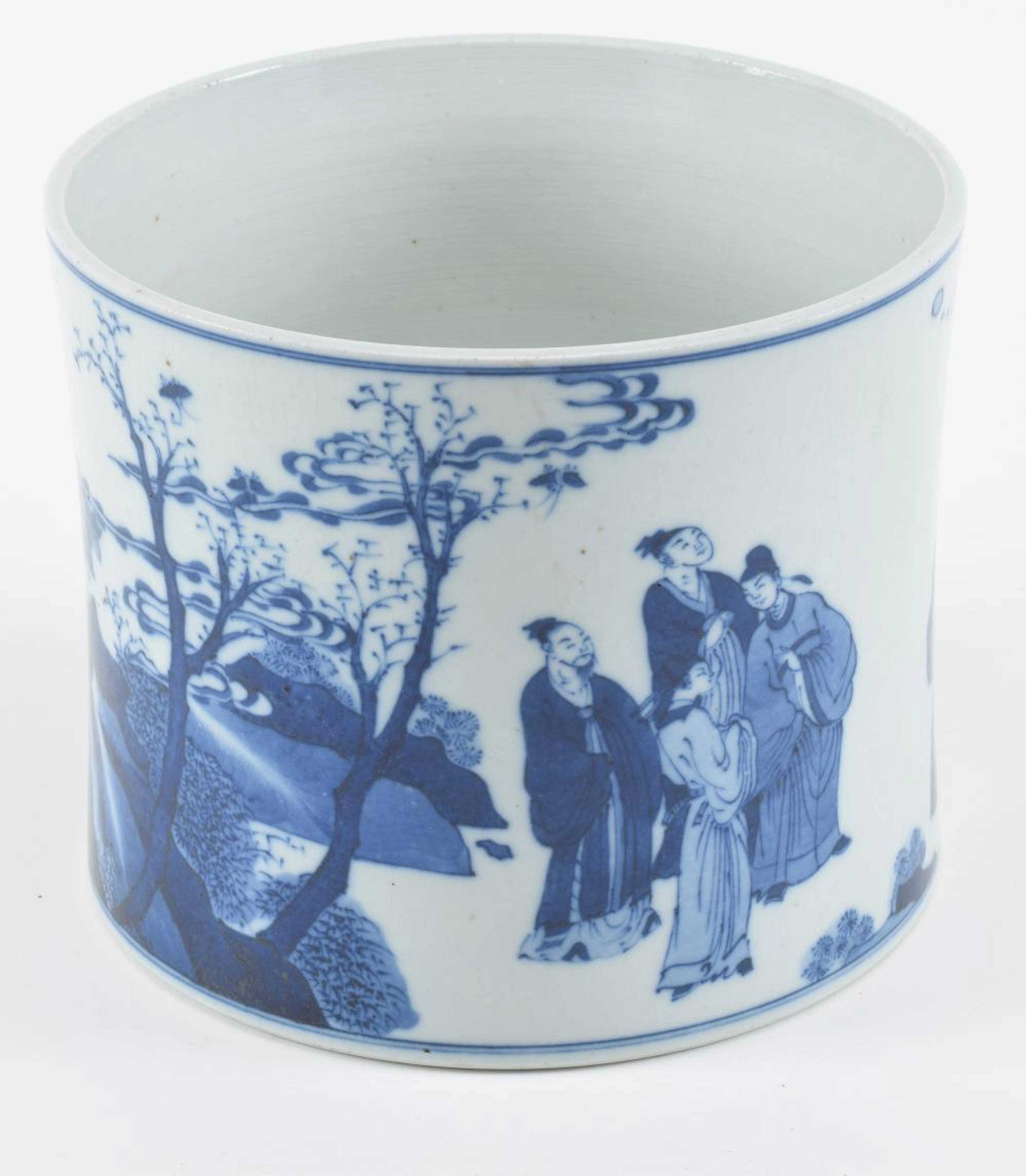 Porcelain brush holder