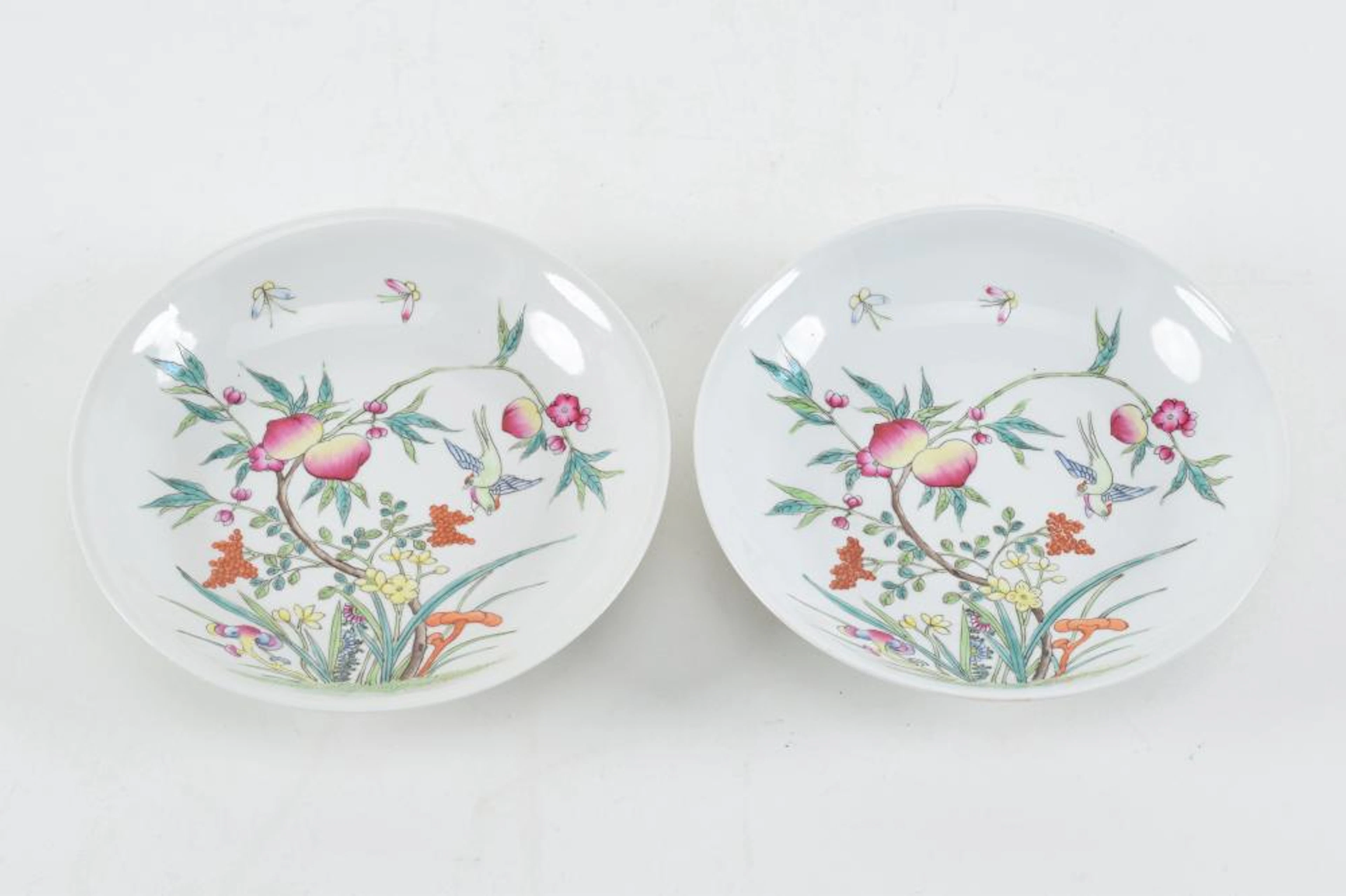 Pair of saucer dishes
