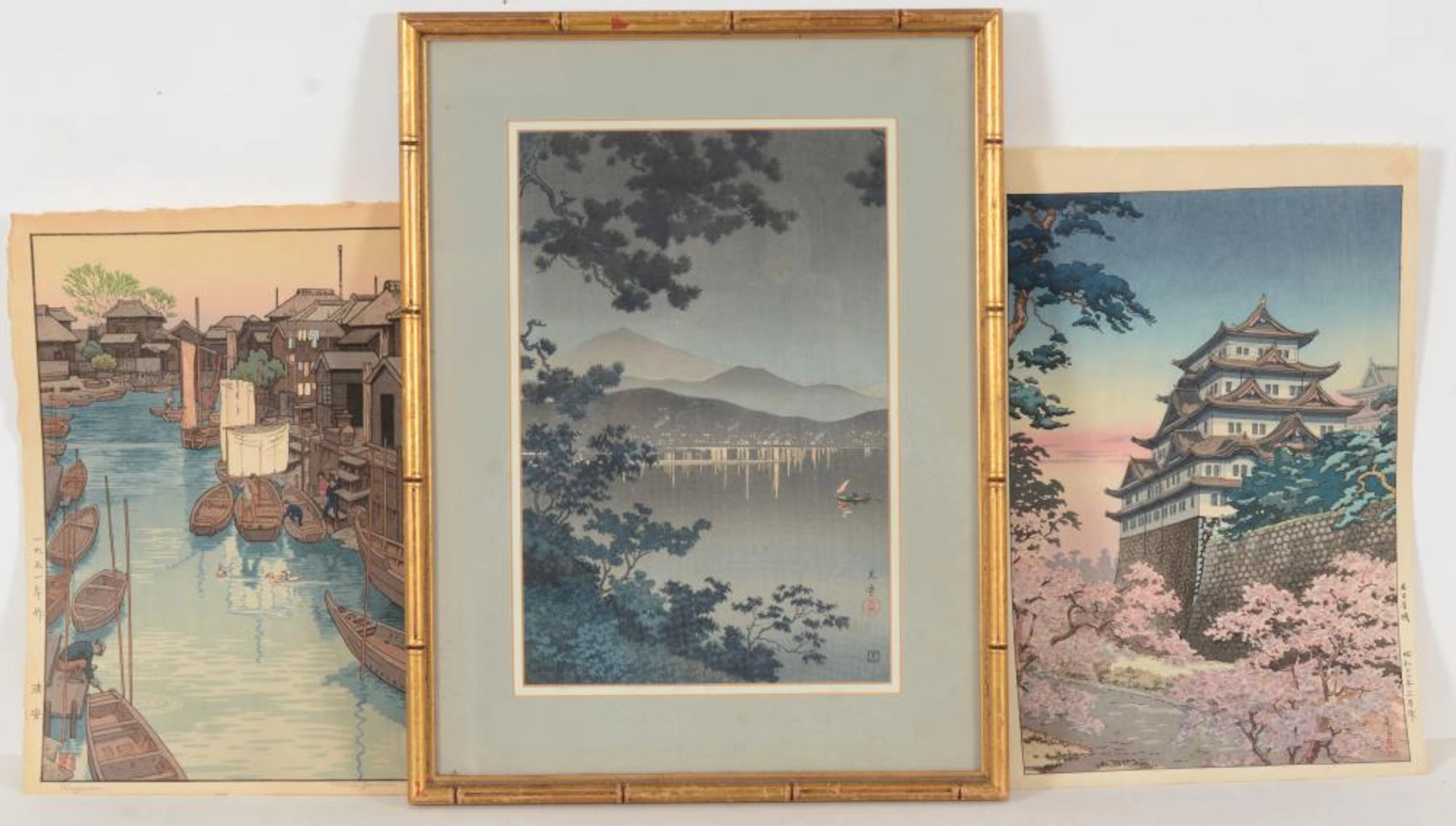 3 Japanese woodblock prints
